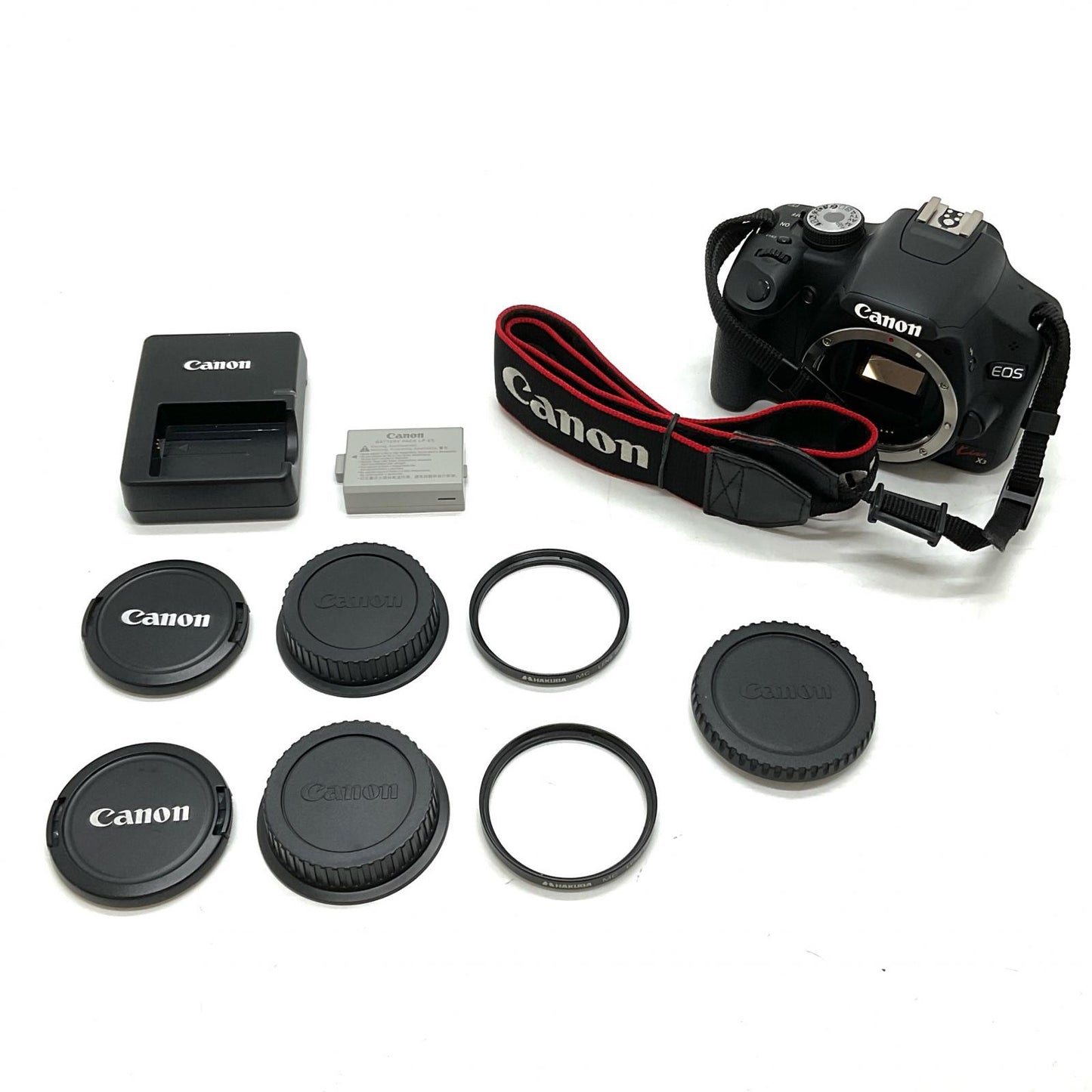 【全額返金保証】【最速発送】Canon デジタル一眼 EOS Kiss X3 ダブルズームキット ブラック 美品 動作確認済