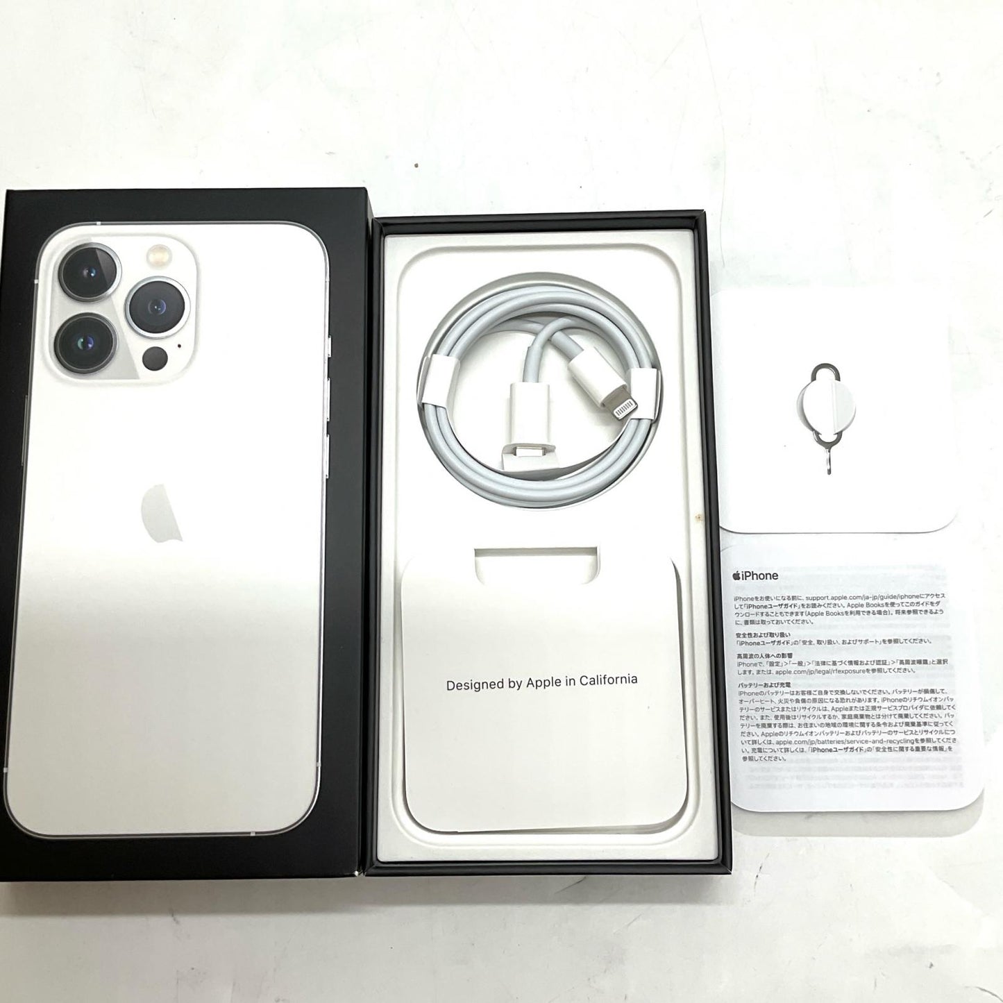 【全額返金保証】【最速発送】Apple iPhone iPhone 13 Pro 256GB シルバー docomo SIMフリー 白ロム 動作確認済 78%
