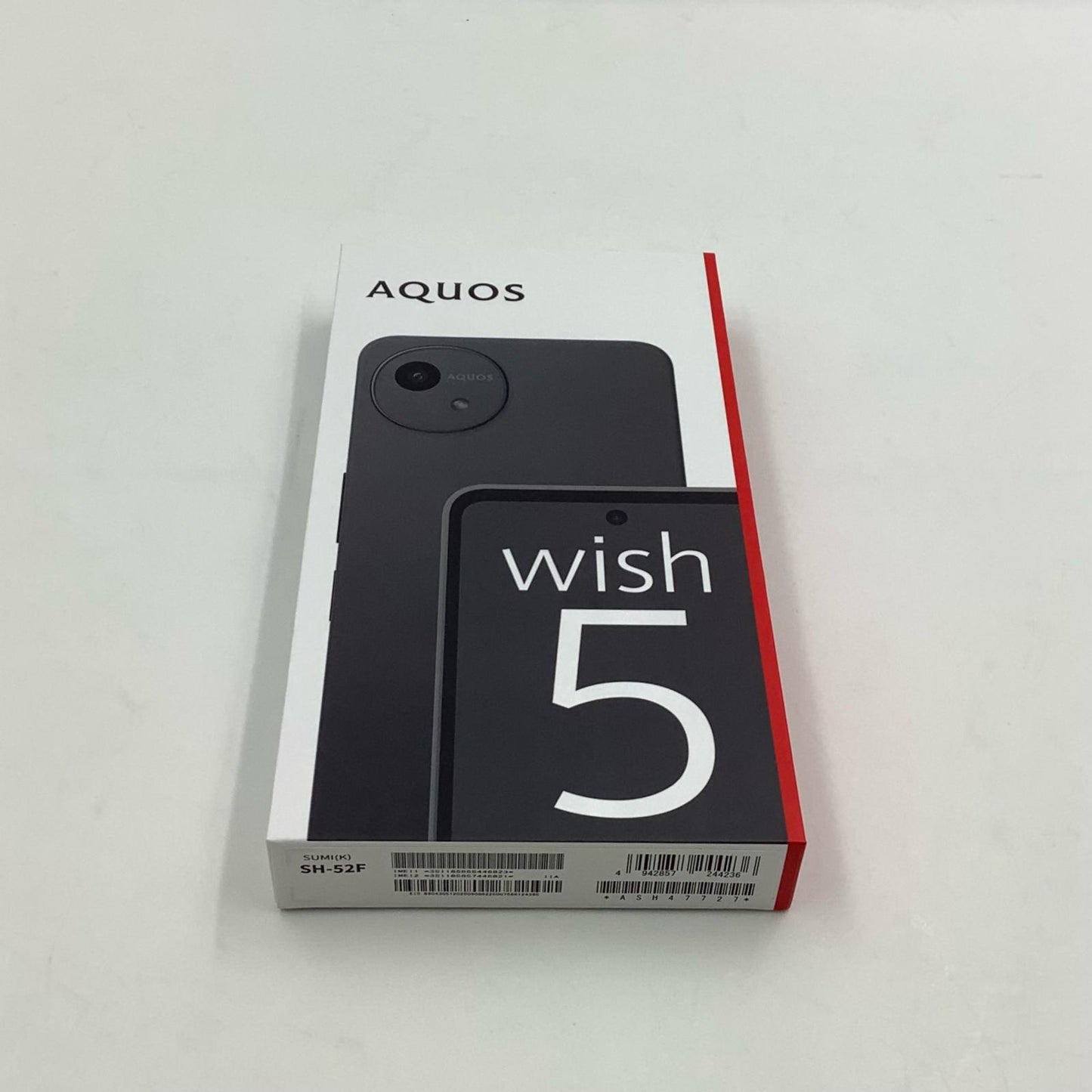 【全額返金保証】【最速発送】SHARP AQUOS wish5 64GB ブラック docomo SIMフリー SH-52F 白ロム 美品 動作確認済
