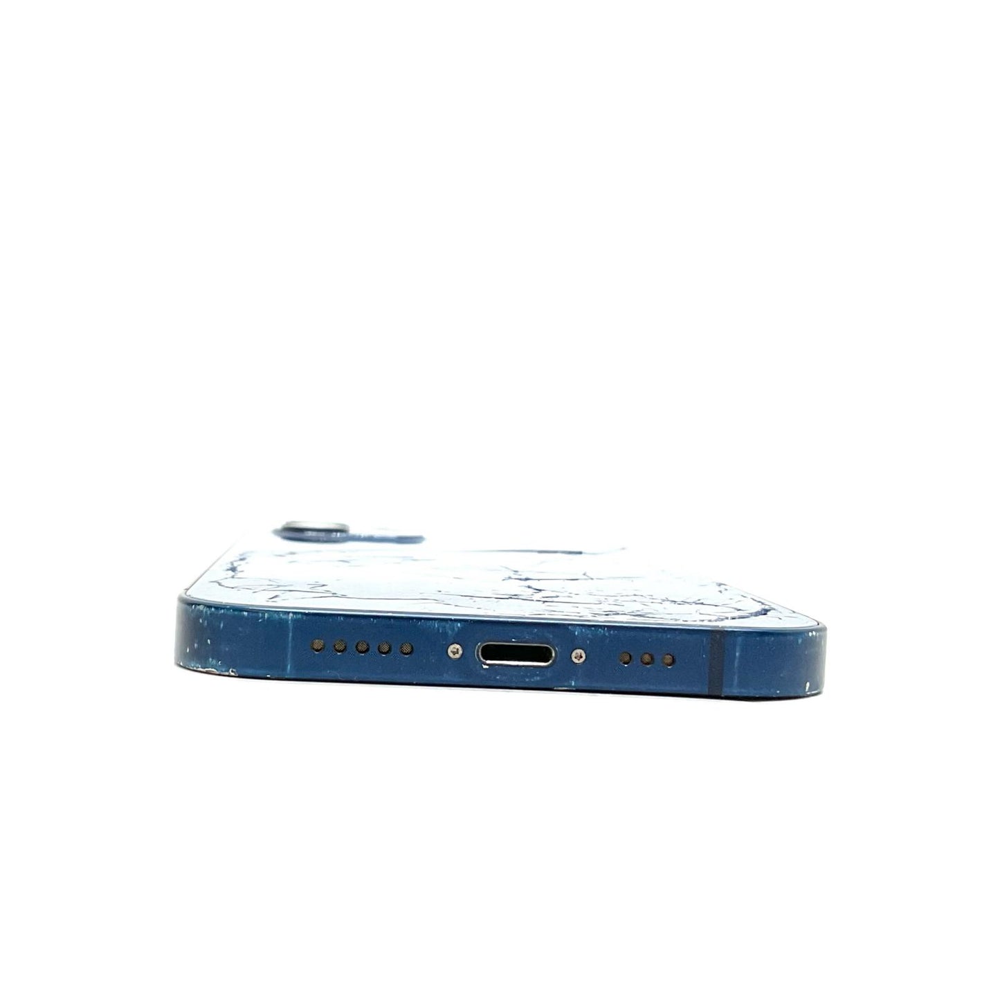 【最速発送】Apple iPhone iPhone 12 64GB ブルー au 白ロム【難有】 80%