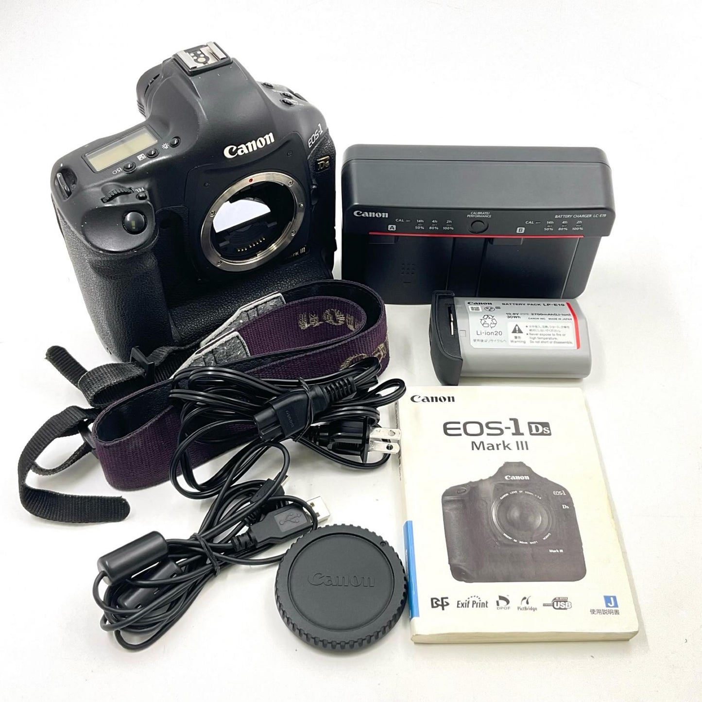 【全額返金保証】【最速発送】Canon デジタル一眼 EOS-1Ds Mark III ボディ ブラック 動作確認済