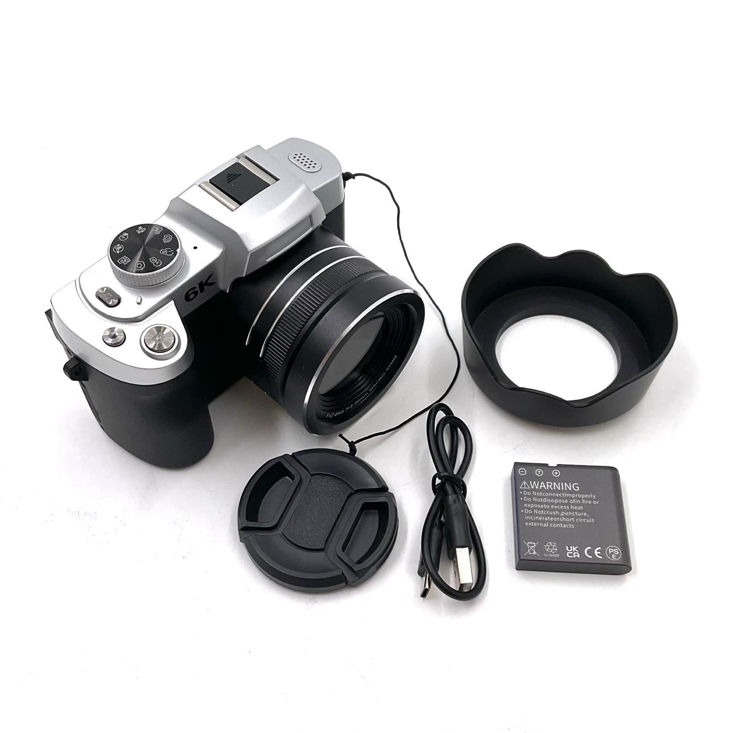 【全額返金保証】【最速発送】Saluyar コンパクトデジタルカメラ WD08-6K 美品 動作確認済