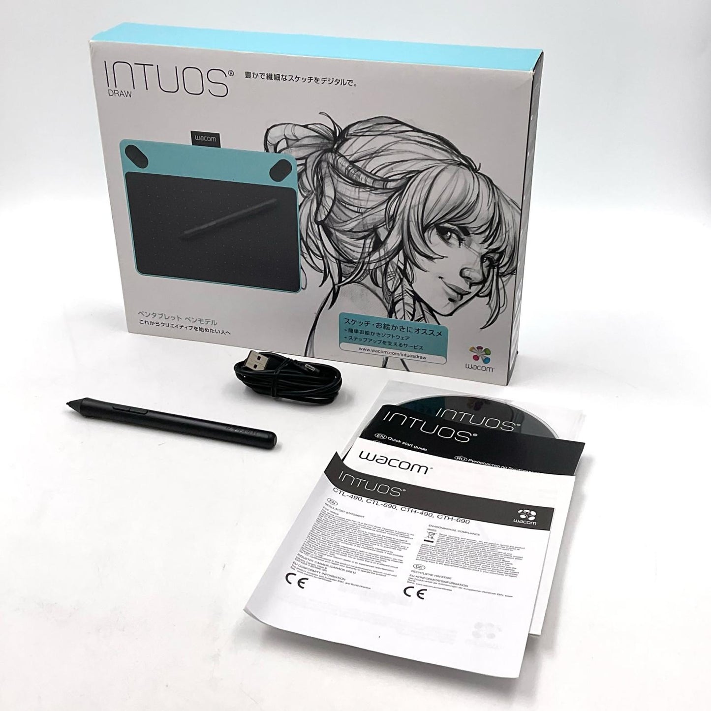 【全額返金保証】【最速発送】WACOM Intuos Draw small CTL-490/B0 美品 動作確認済