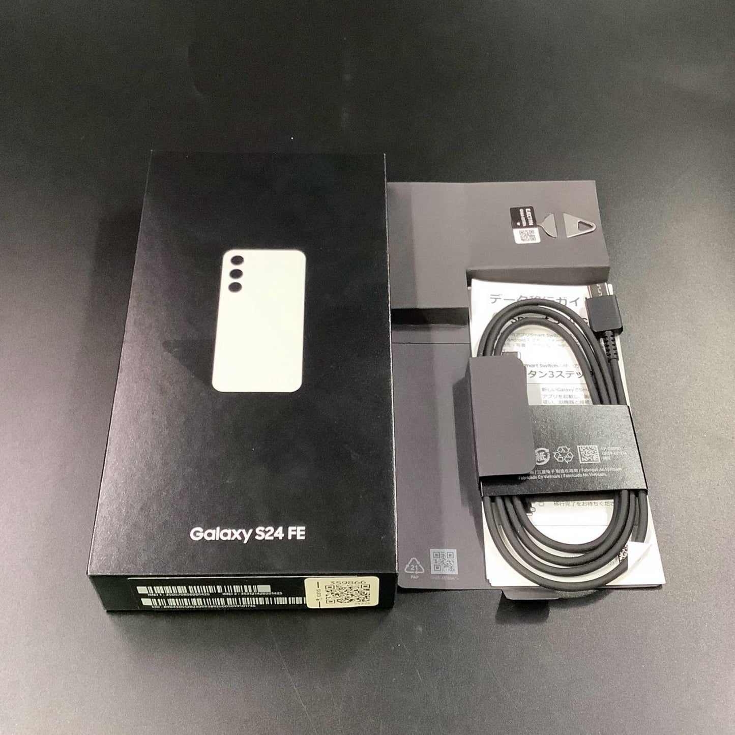 【全額返金保証】【最速発送】SAMSUNG Galaxy S24FE グレー SM-S721Q 白ロム 美品 動作確認済