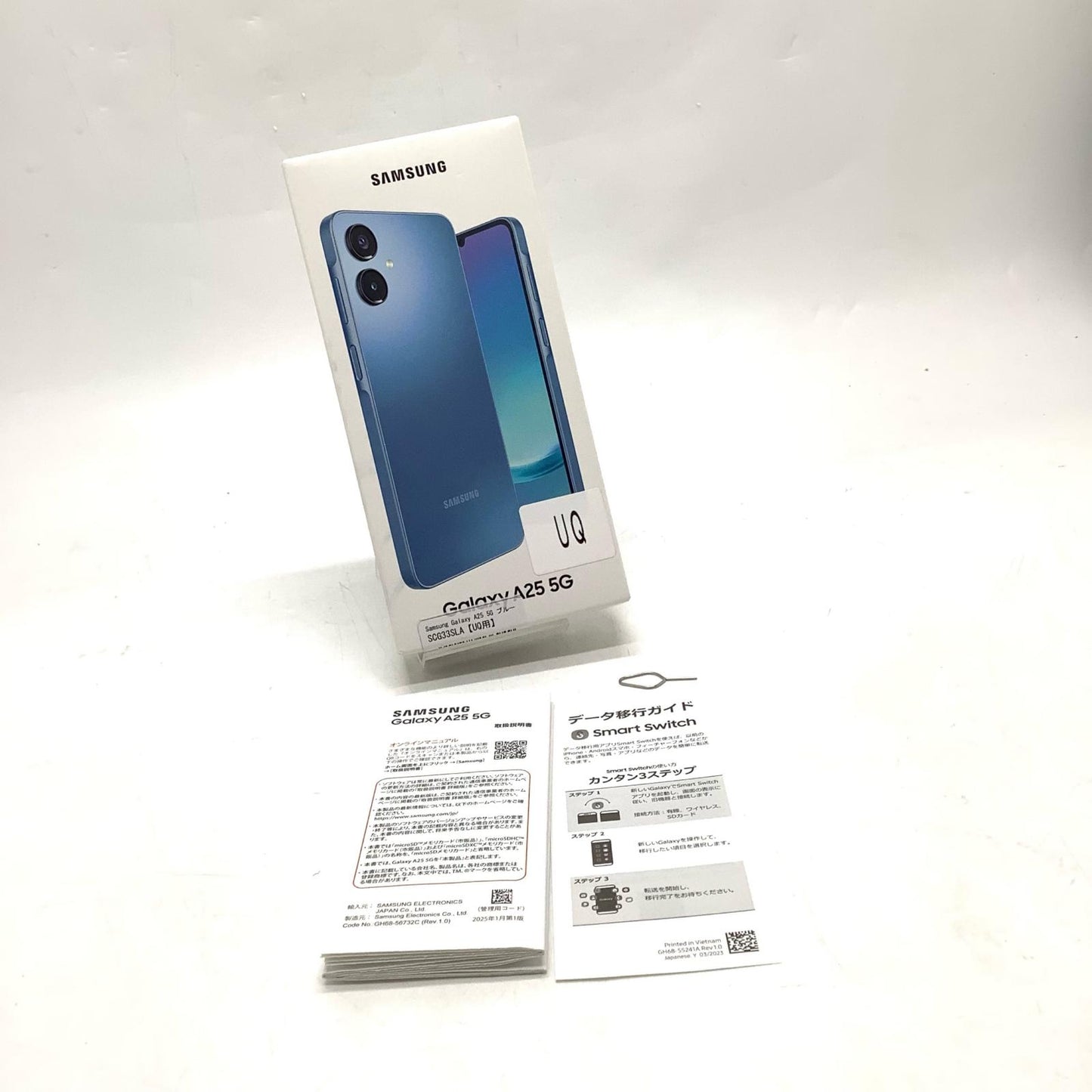 【全額返金保証】【最速発送】SAMSUNG Galaxy A25 5G 64GB ブルー UQmobile SCG33 白ロム 美品 動作確認済