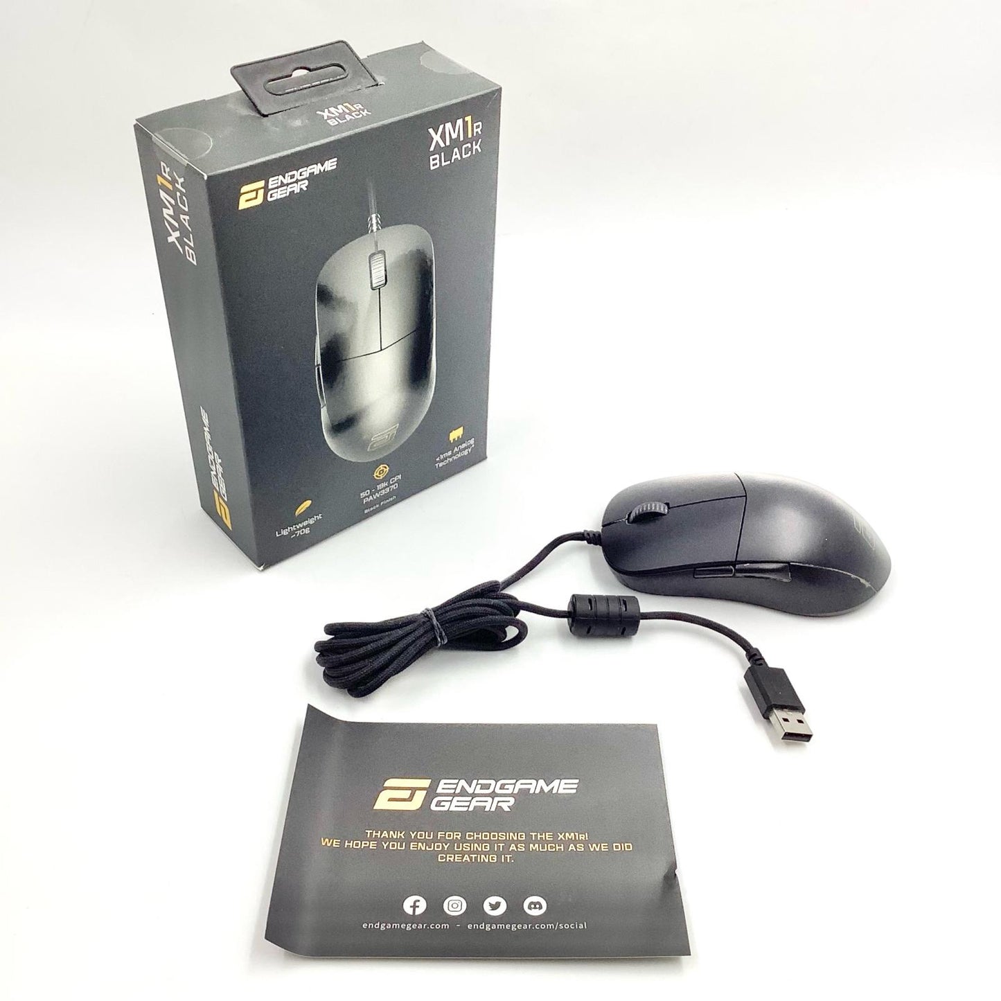 【全額返金保証】【最速発送】Endgame Gear XM1R EGG-XM1R-BLK 美品 動作確認済
