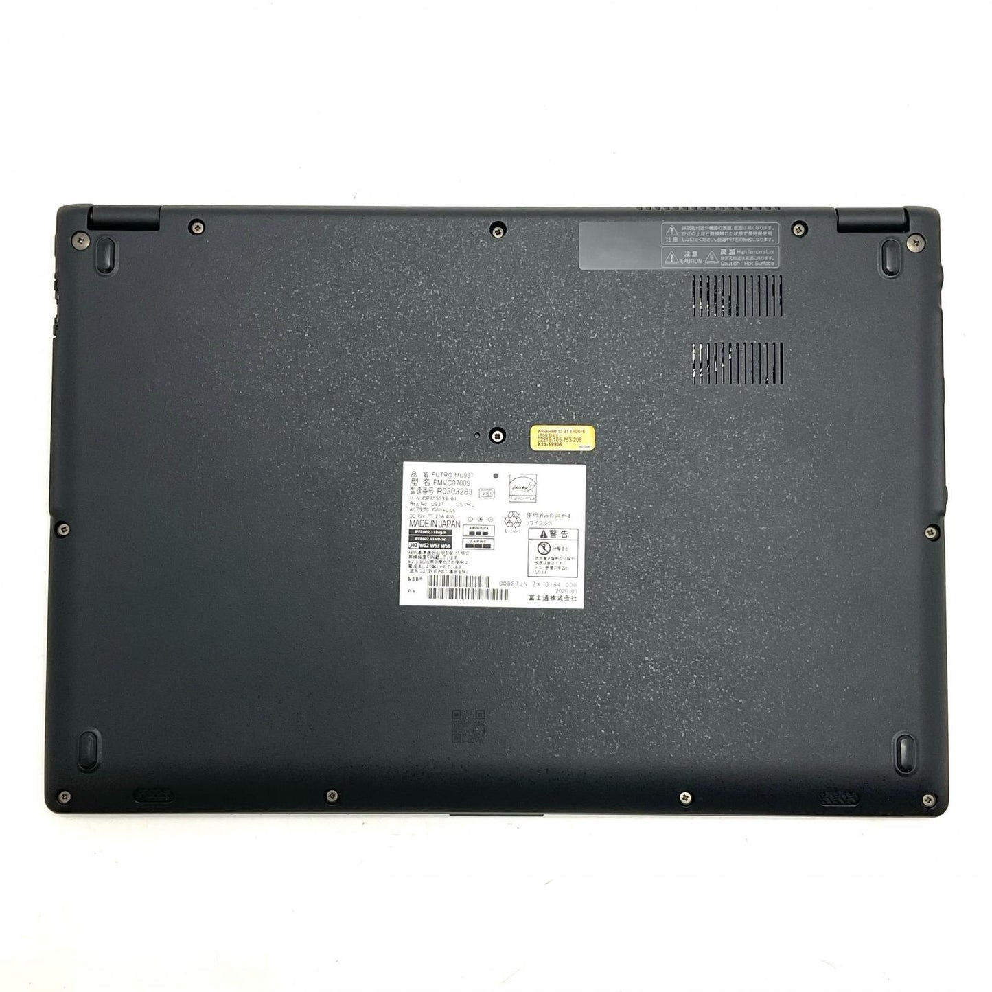 【全額返金保証】【最速発送】FUJITSU FUTRO MU937 FMVC07009 Intel(R) Celeron(R) CPU 3865U @ 1.80 GHz 8GB SSD 256GB 90% 動作確認済