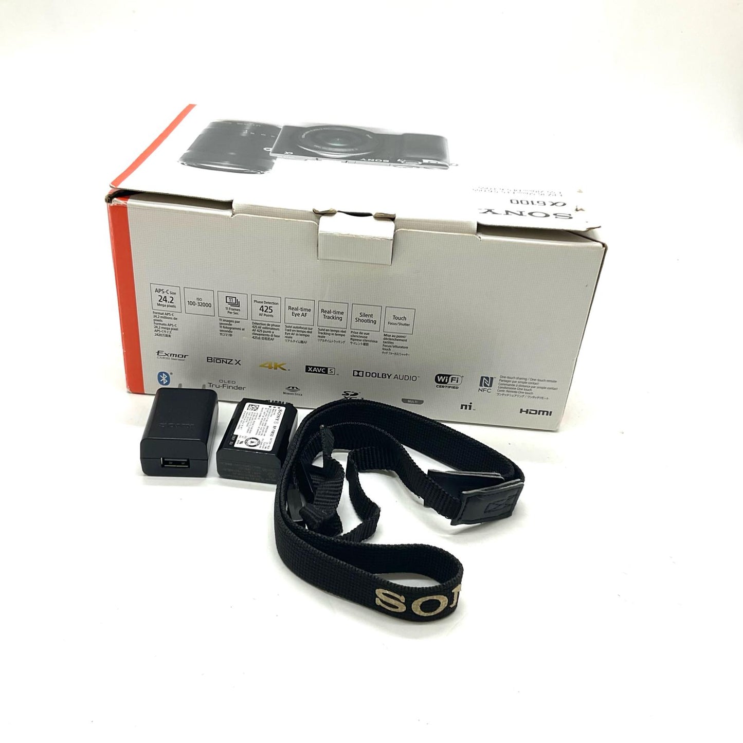 【最速発送】Sony デジタル一眼 α6100 ILCE-6100 ボディ ホワイト【難有】