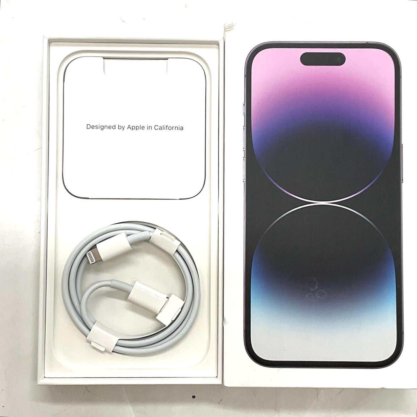 【最速発送】Apple iPhone iPhone 14 Pro 256GB ディープパープル SIMフリー 白ロム【難有】 94%
