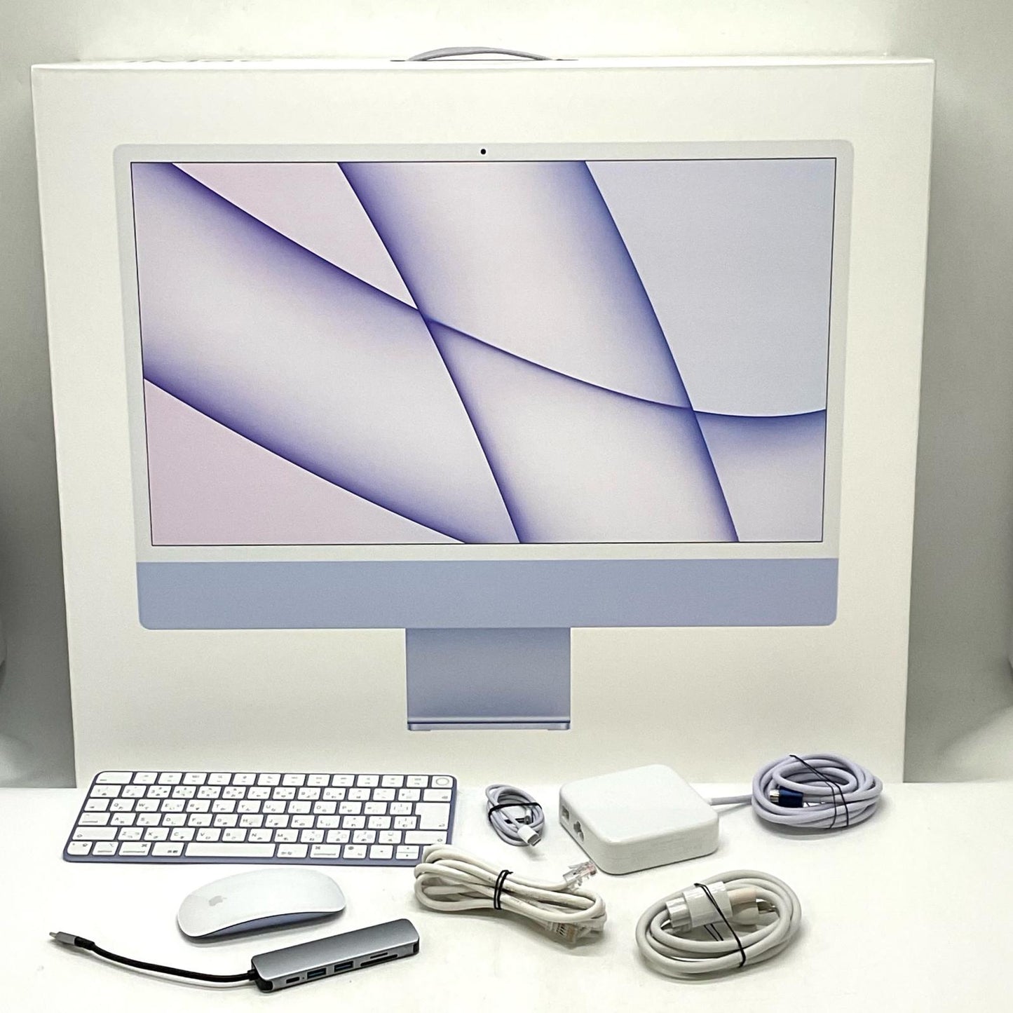 【全額返金保証】【最速発送】Apple iMac 24インチ Apple M1 8GB 1TB パープル 美品 動作確認済