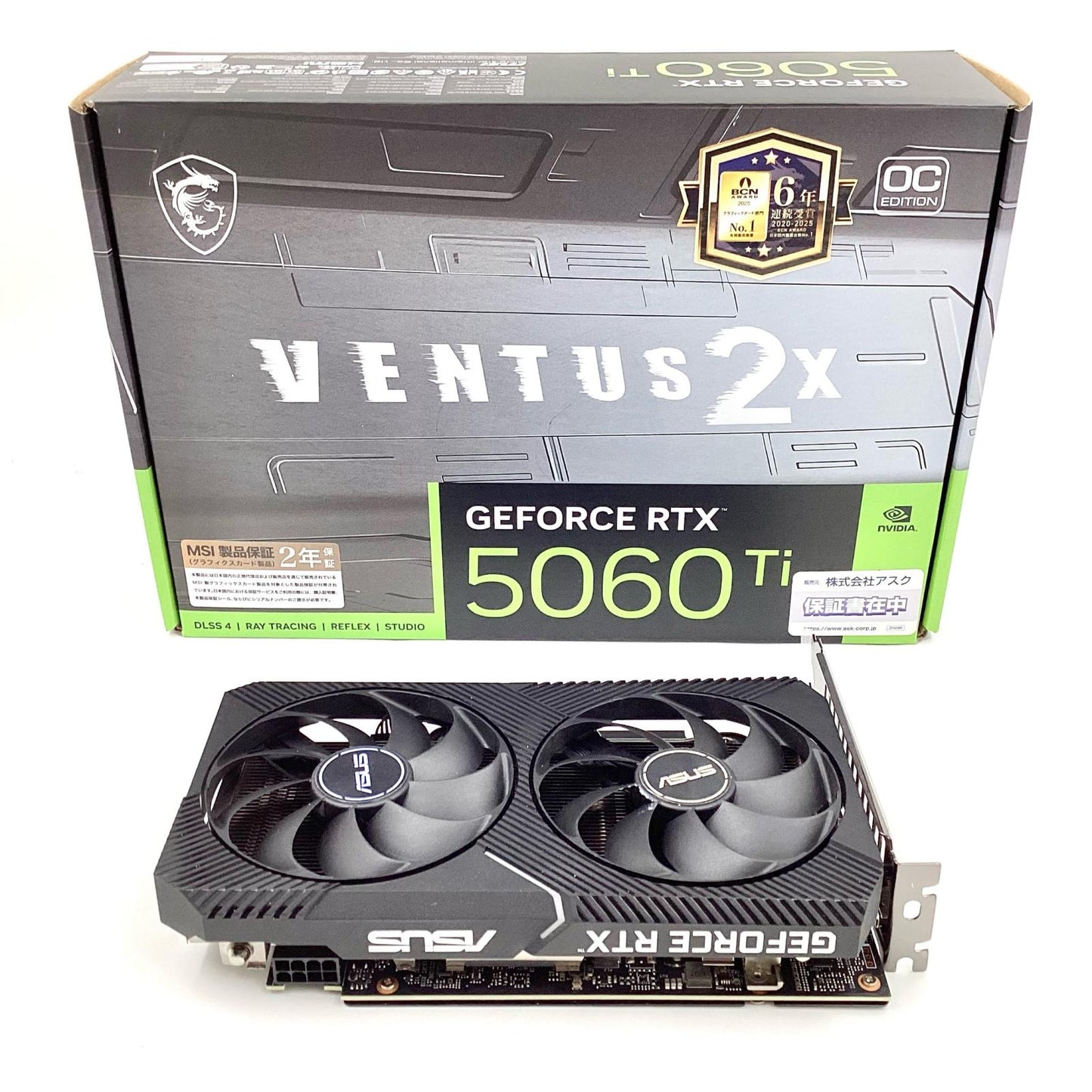 【全額返金保証】【最速発送】ASUS グラフィックボード DUAL-RTX3060-O12G-MINI-I3S 美品 動作確認済