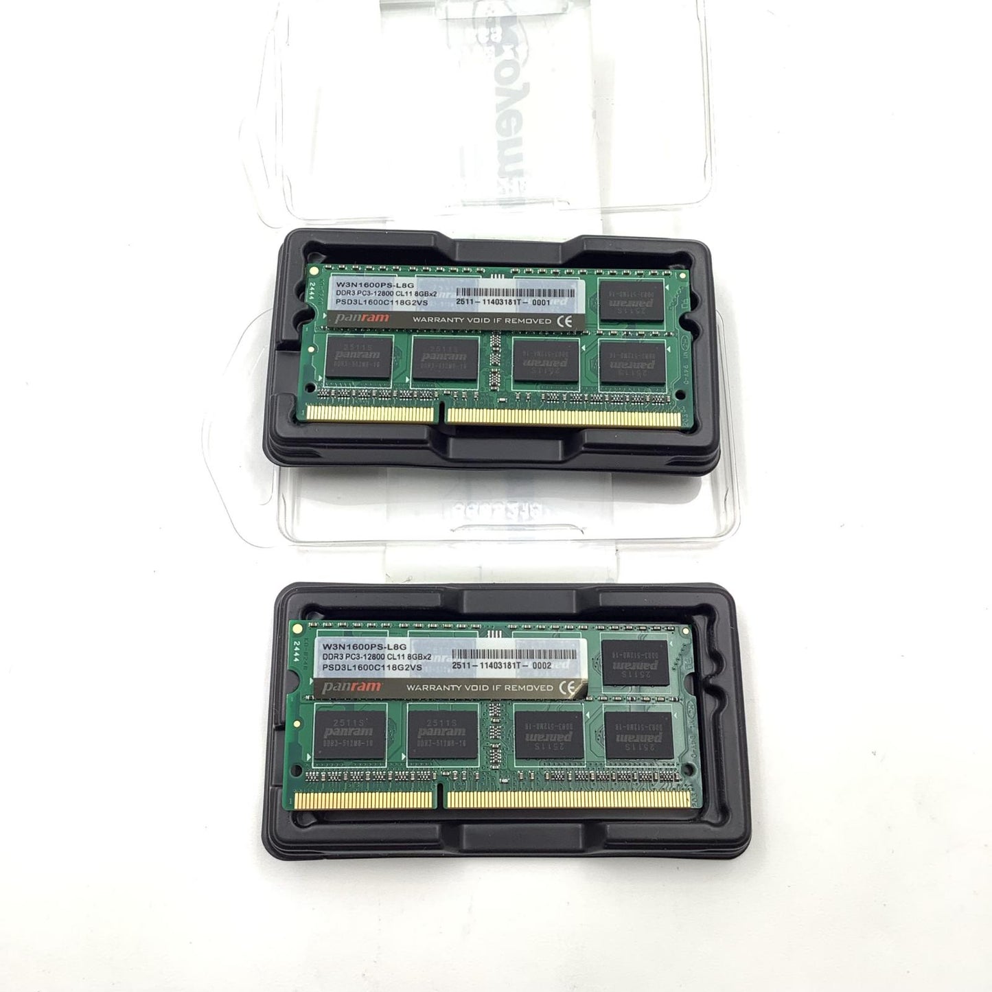 【全額返金保証】【最速発送】CFD メモリ DDR3 PC3-12800 8GB 2枚組 W3N1600PS-L8G 美品 動作確認済