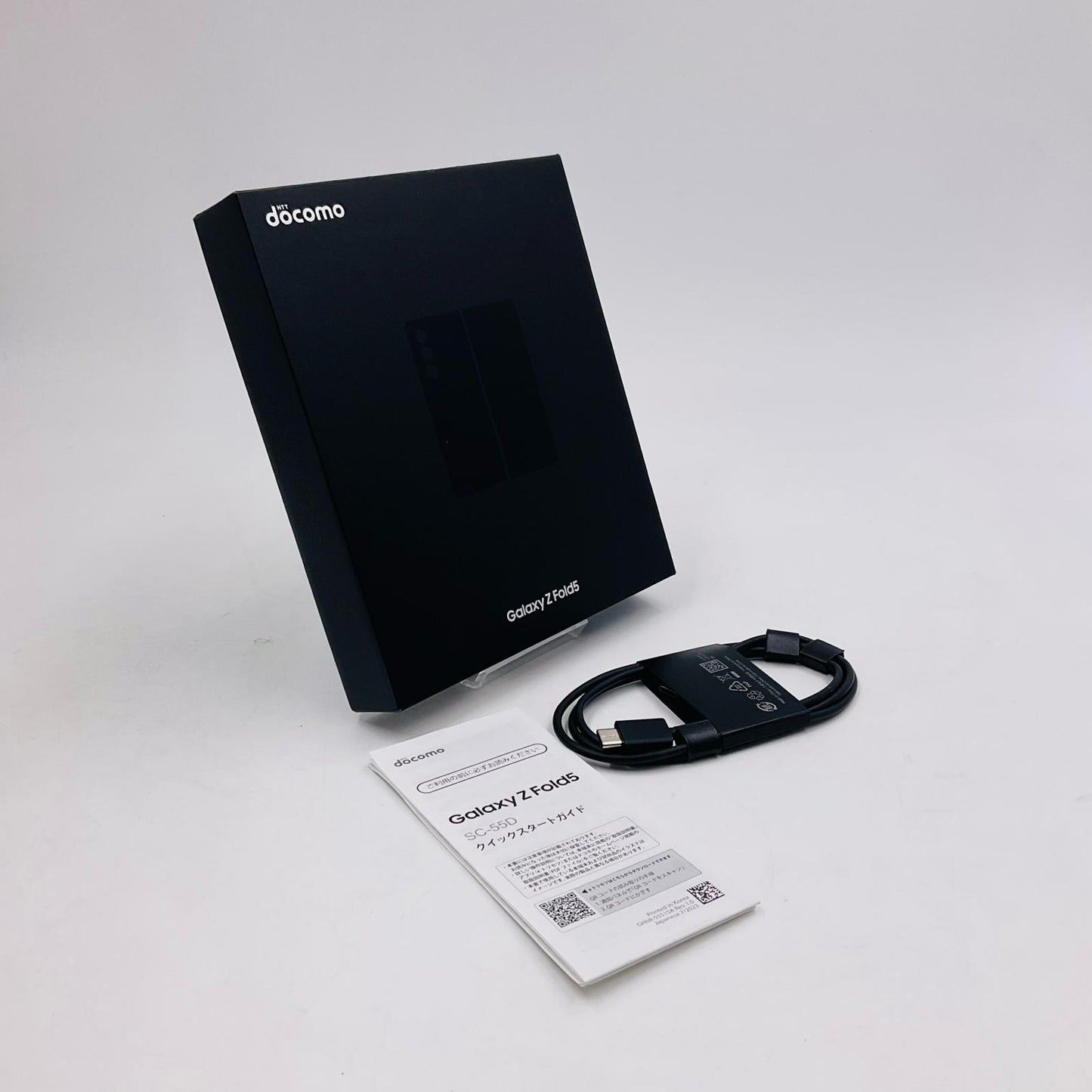 【全額返金保証】【最速発送】SAMSUNG Galaxy Z Fold5 256GB ファントムブラック docomo SIMフリー SC-55D 白ロム 美品 動作確認済