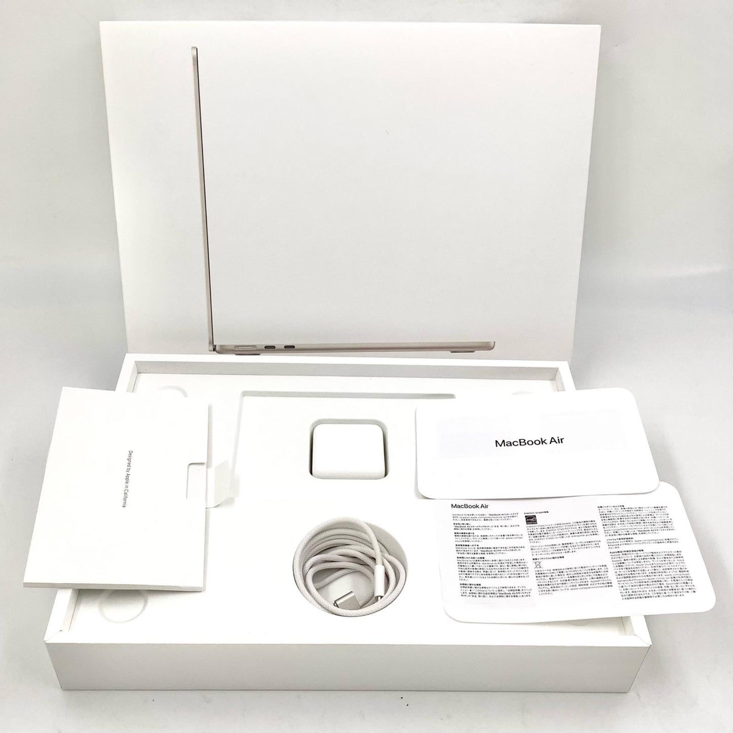 【全額返金保証】【最速発送】Apple MacBook Air 13インチ 2025 Apple M4 16GB 512GB スターライト 100% 超美品 動作確認済
