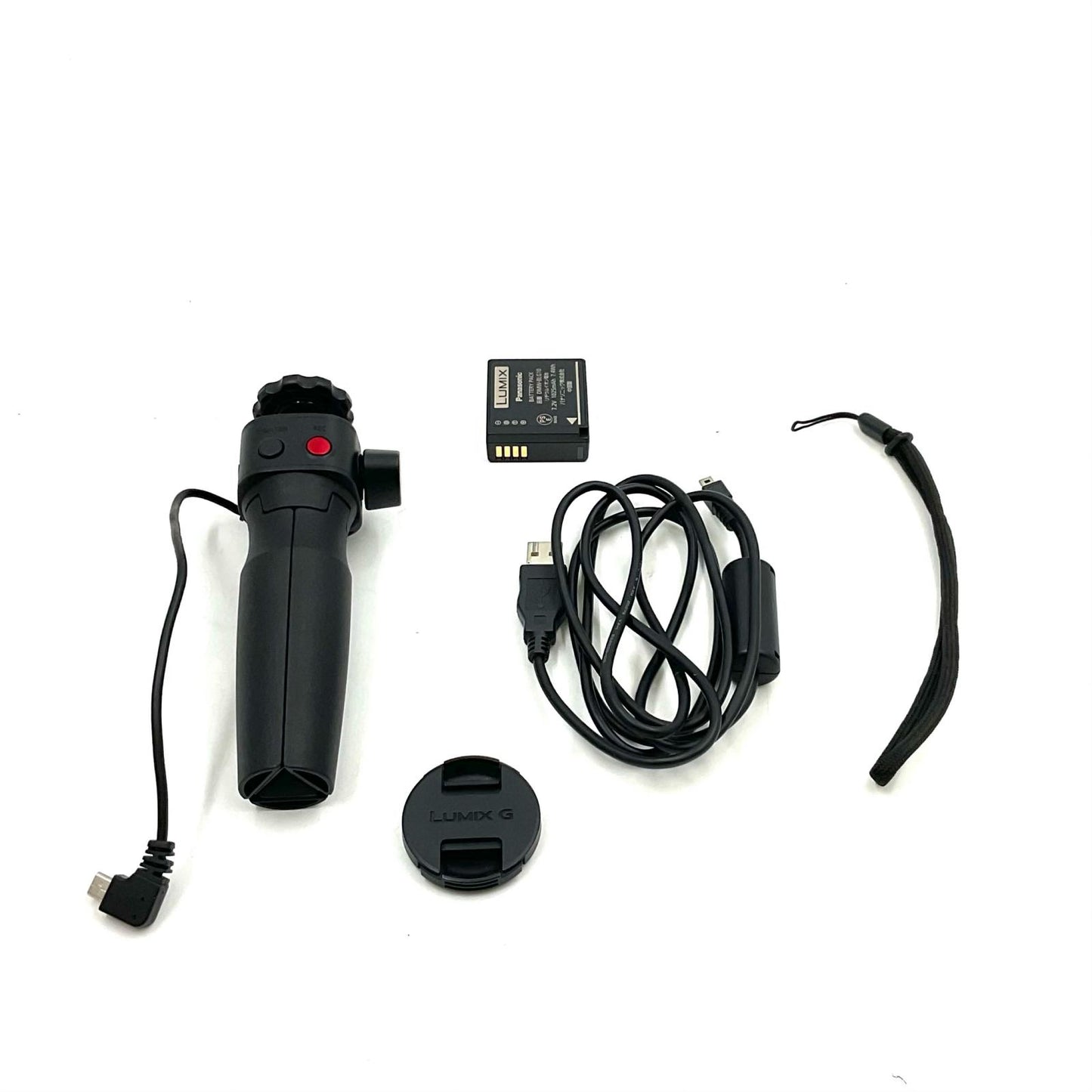 【全額返金保証】【最速発送】Panasonic デジタル一眼 LUMIX DC-G100V 標準ズームレンズキット トライポッドグリップ付 ブラック 美品 動作確認済