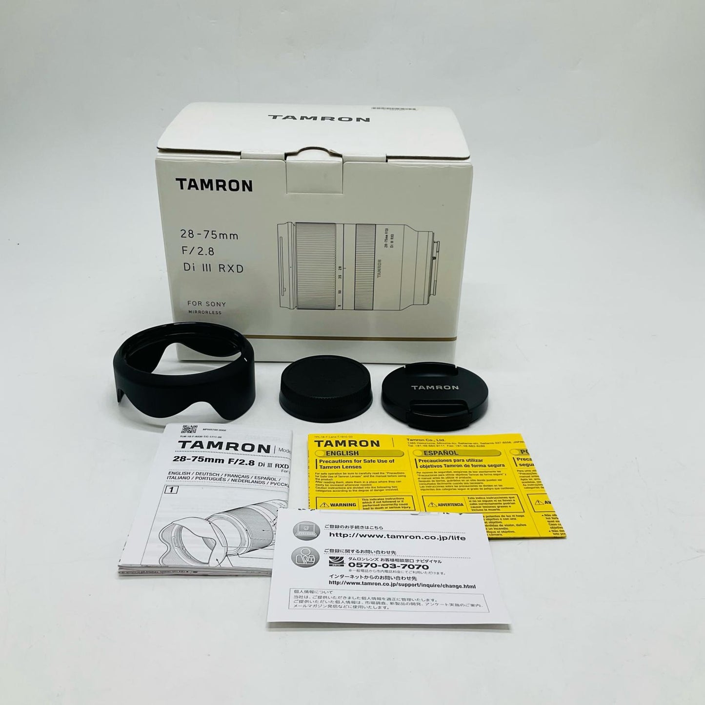 【全額返金保証】【最速発送】TAMRON 28-75mm F/2.8 Di III RXD (Model A036) 美品 動作確認済