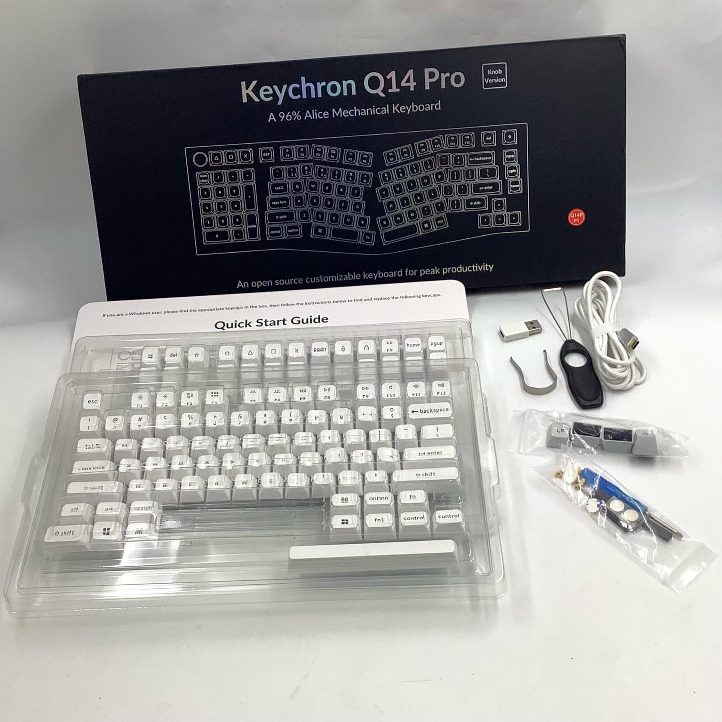 【全額返金保証】【最速発送】Keychron Keychron Q14 Pro Q14P-P1 美品 動作確認済