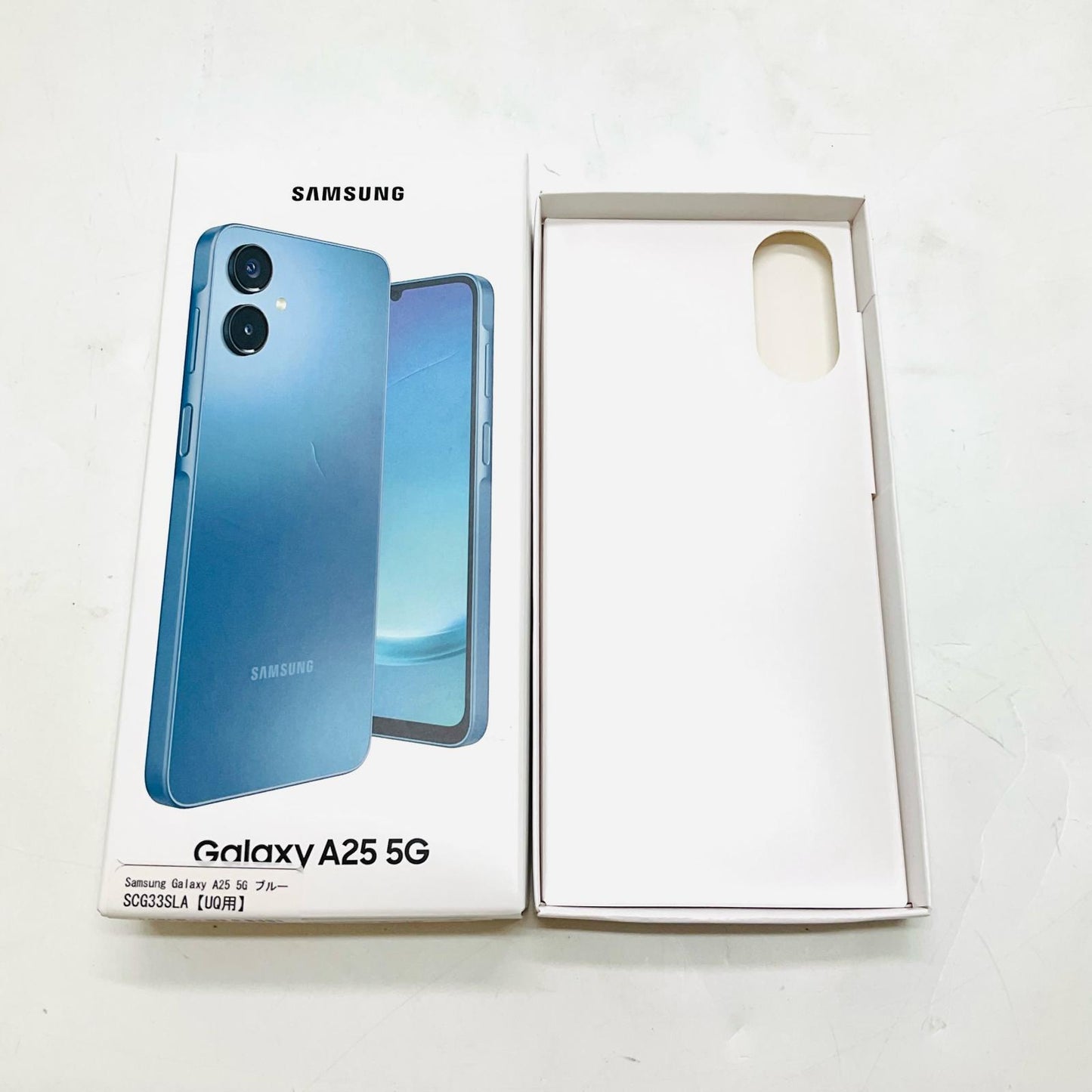 【全額返金保証】【最速発送】SAMSUNG Galaxy A25 5G 64GB ブルー UQmobile SCG33SLA 白ロム 超美品 動作確認済