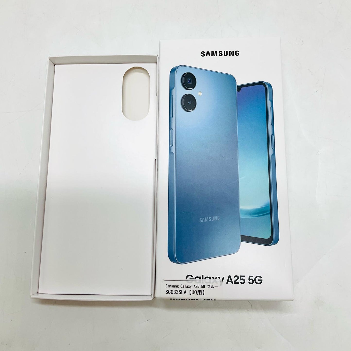 【全額返金保証】【最速発送】SAMSUNG Galaxy A25 5G 64GB ブルー UQmobile SCG33SLA 白ロム 超美品 動作確認済