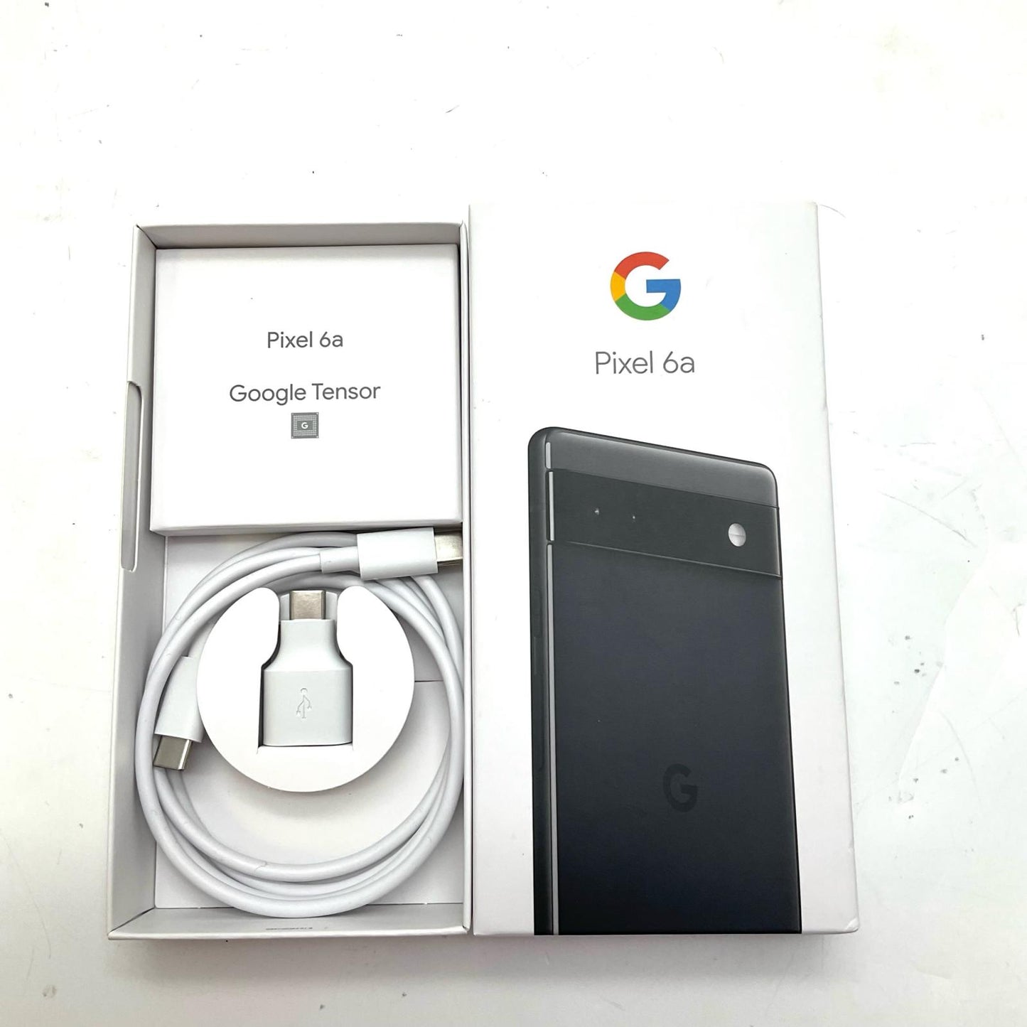 【全額返金保証】【最速発送】Google Pixel 6a 128GB チャコール Softbank SIMフリー GB17L 白ロム 美品 動作確認済