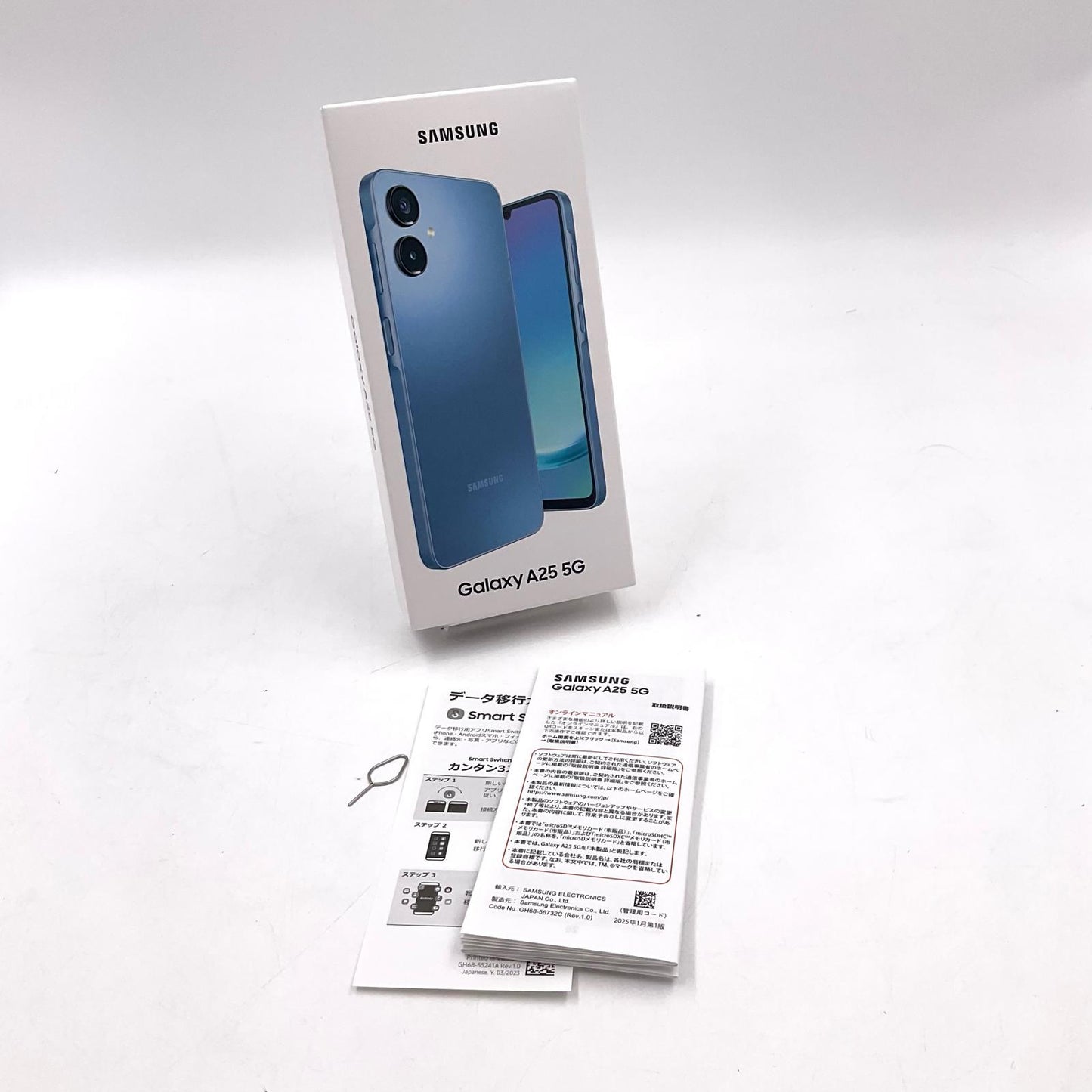 【全額返金保証】【最速発送】SAMSUNG Galaxy A25 5G 64GB ブルー au SIMフリー SCG33 白ロム 超美品 動作確認済