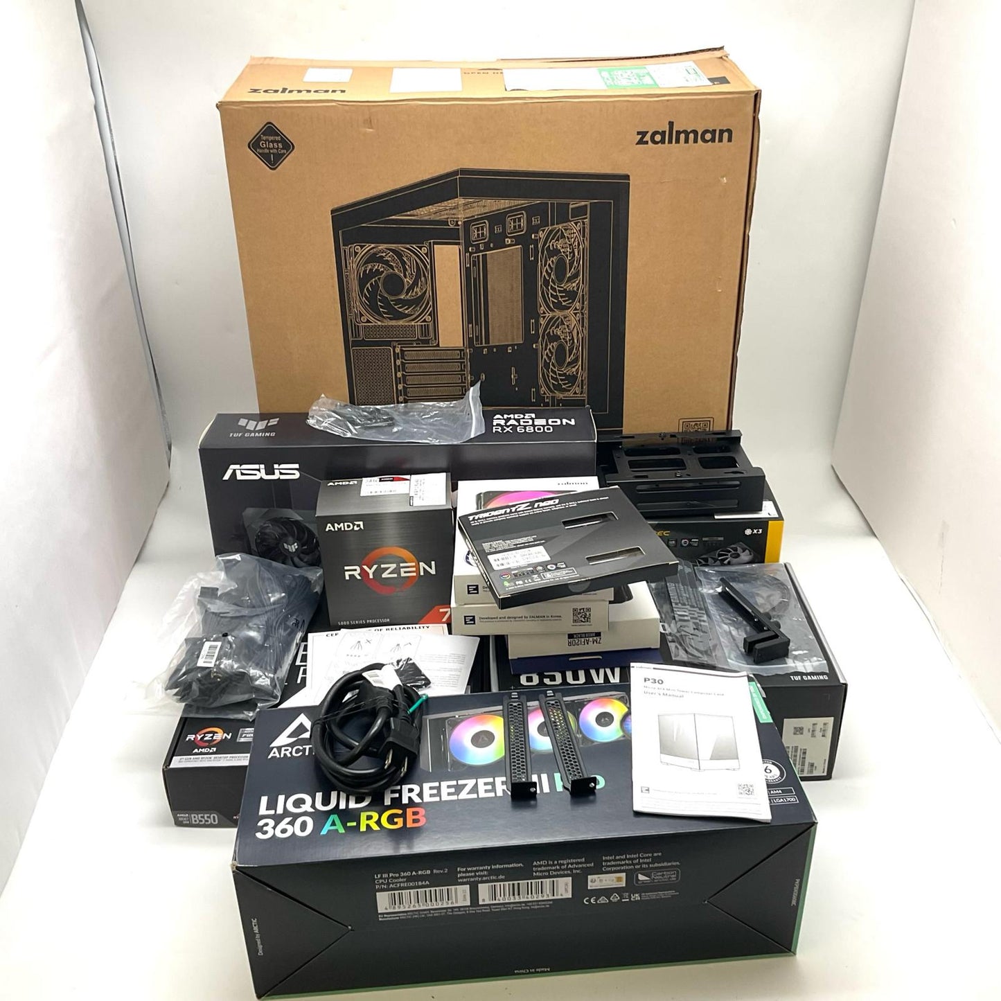 【全額返金保証】【最速発送】自作PC 自作ゲーミングデスクトップPC AMD Ryzen 7 5700X 32GB AMD Radeon RX 6800 美品 動作確認済