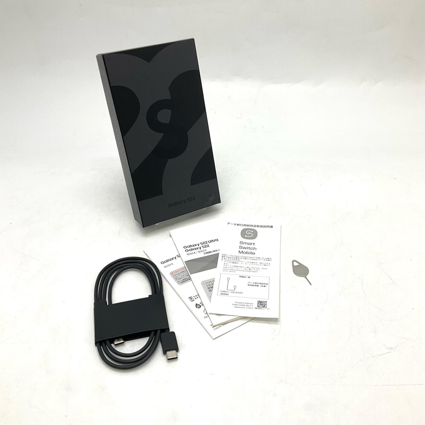 【全額返金保証】【最速発送】SAMSUNG Galaxy S22 256GB ファントムブラック au SIMフリー SCG13 白ロム 美品 動作確認済