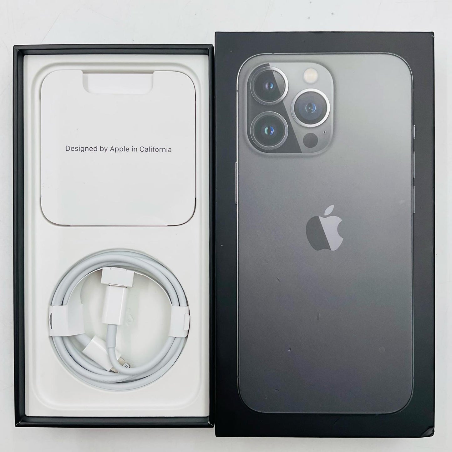 【全額返金保証】【最速発送】Apple iPhone iPhone 13 Pro 128GB グラファイト SIMフリー 白ロム 動作確認済 85%