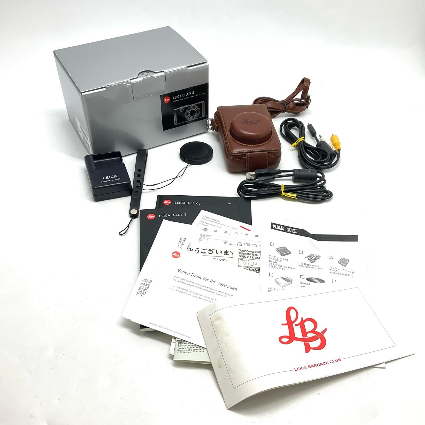 【全額返金保証】【最速発送】Leica コンパクトデジタルカメラ D-LUX 3 ブラック 美品 動作確認済