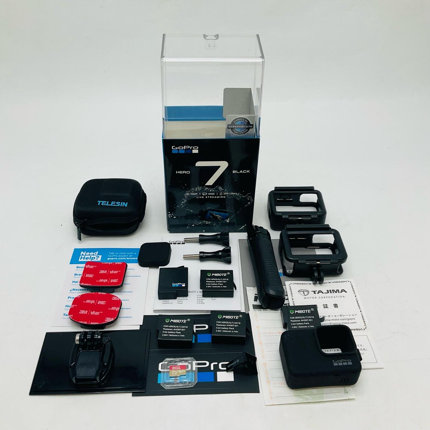 【全額返金保証】【最速発送】GoPro HERO7 BLACK 動作確認済