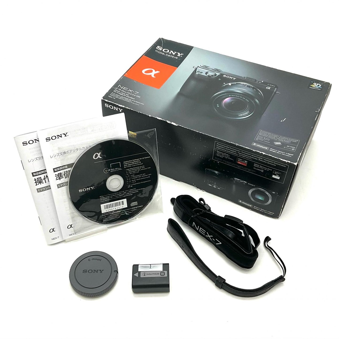 【全額返金保証】【最速発送】Sony デジタル一眼 α NEX-7 ボディ ブラック 動作確認済