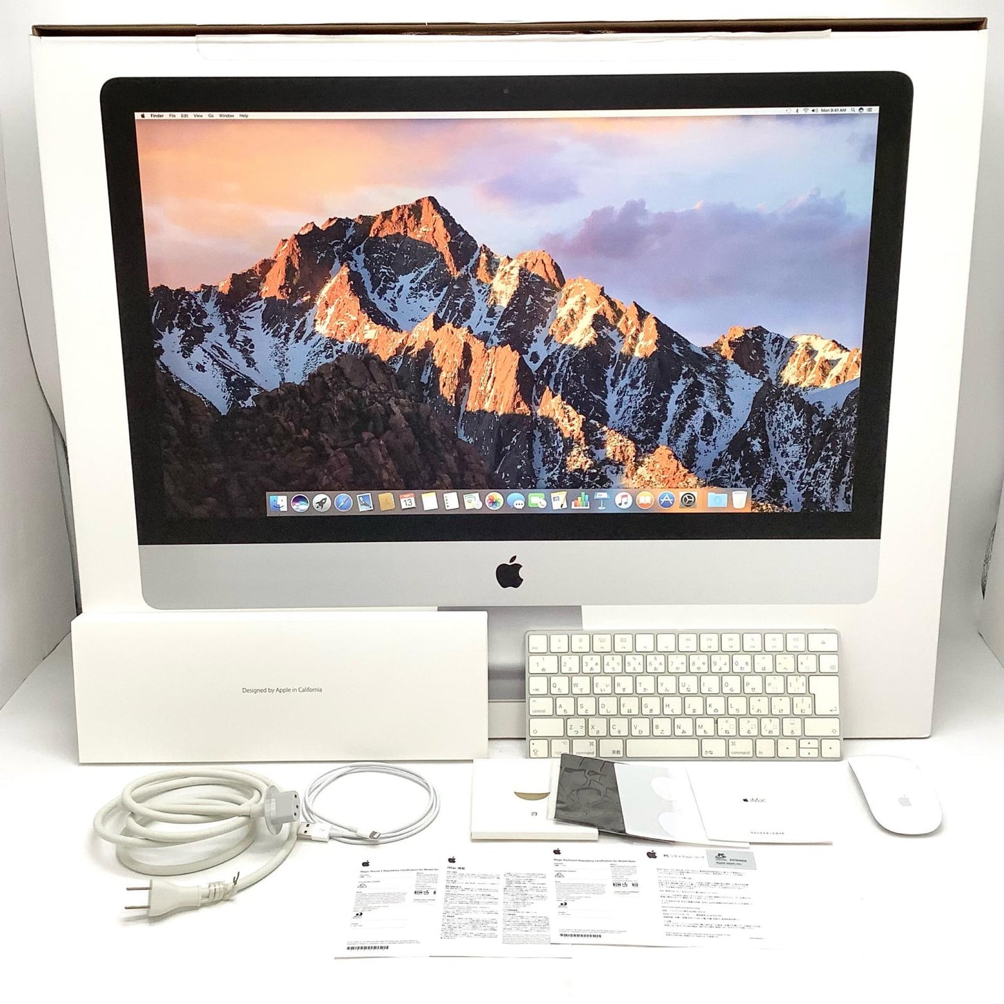【全額返金保証】【最速発送】Apple iMac 27インチ クアッドコア intel core i5 24GB フュージョンドライブ 1TB シルバー 美品 動作確認済