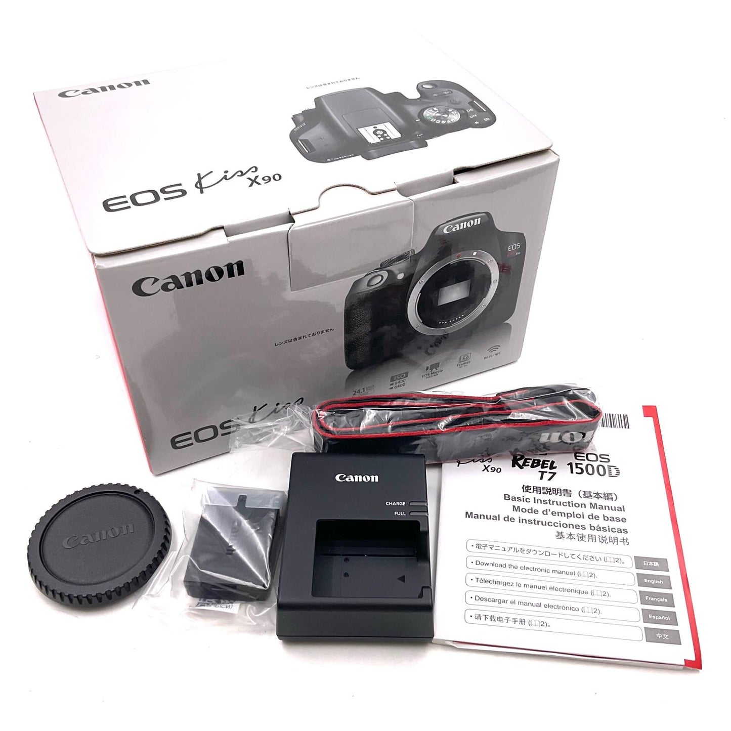 【全額返金保証】【最速発送】Canon デジタル一眼 EOS Kiss X90 ブラック 超美品 動作確認済