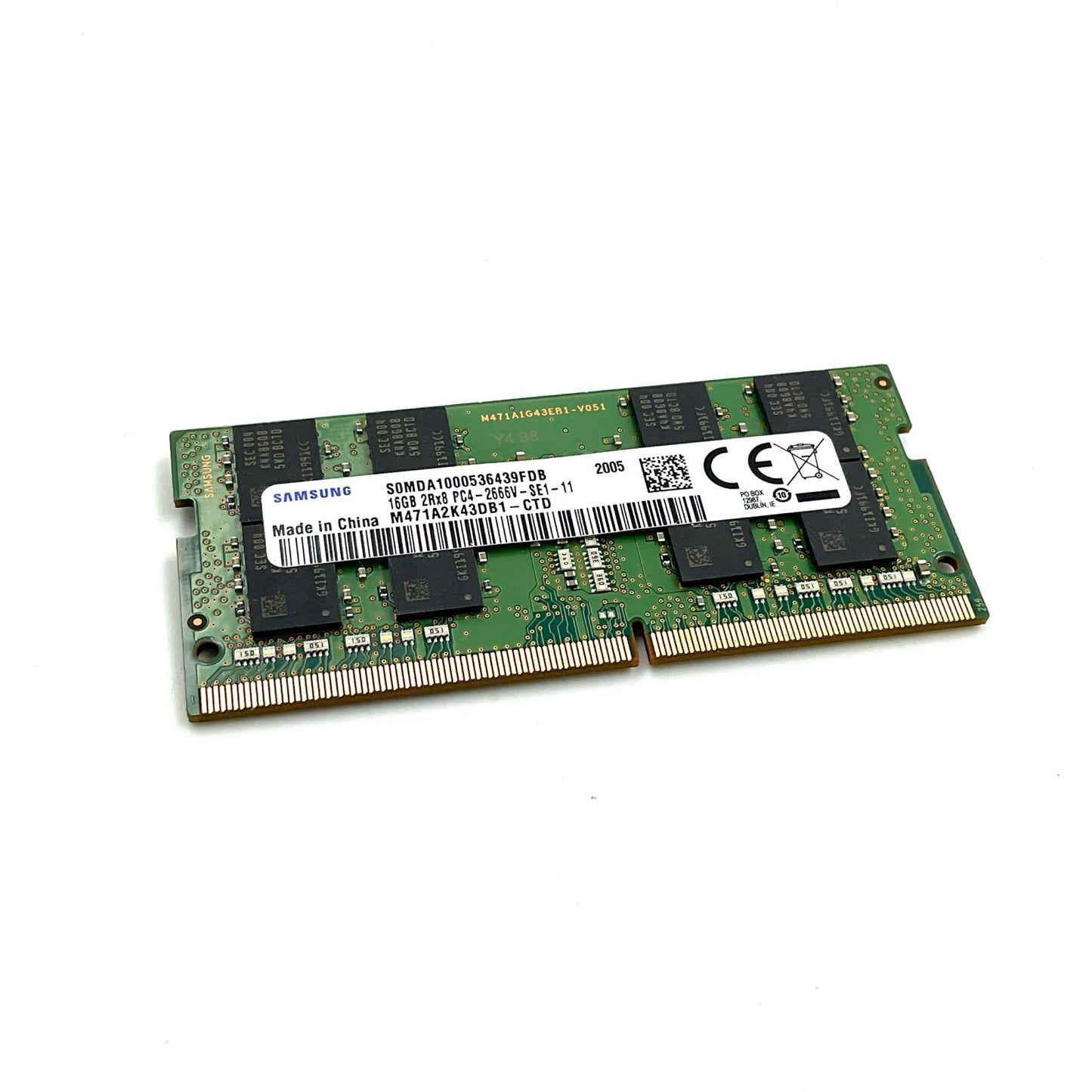 【全額返金保証】【最速発送】各種メーカー メモリ S.O.DIMM ノートPC DDR4-2666 PC4-21300 16GB 美品 動作確認済