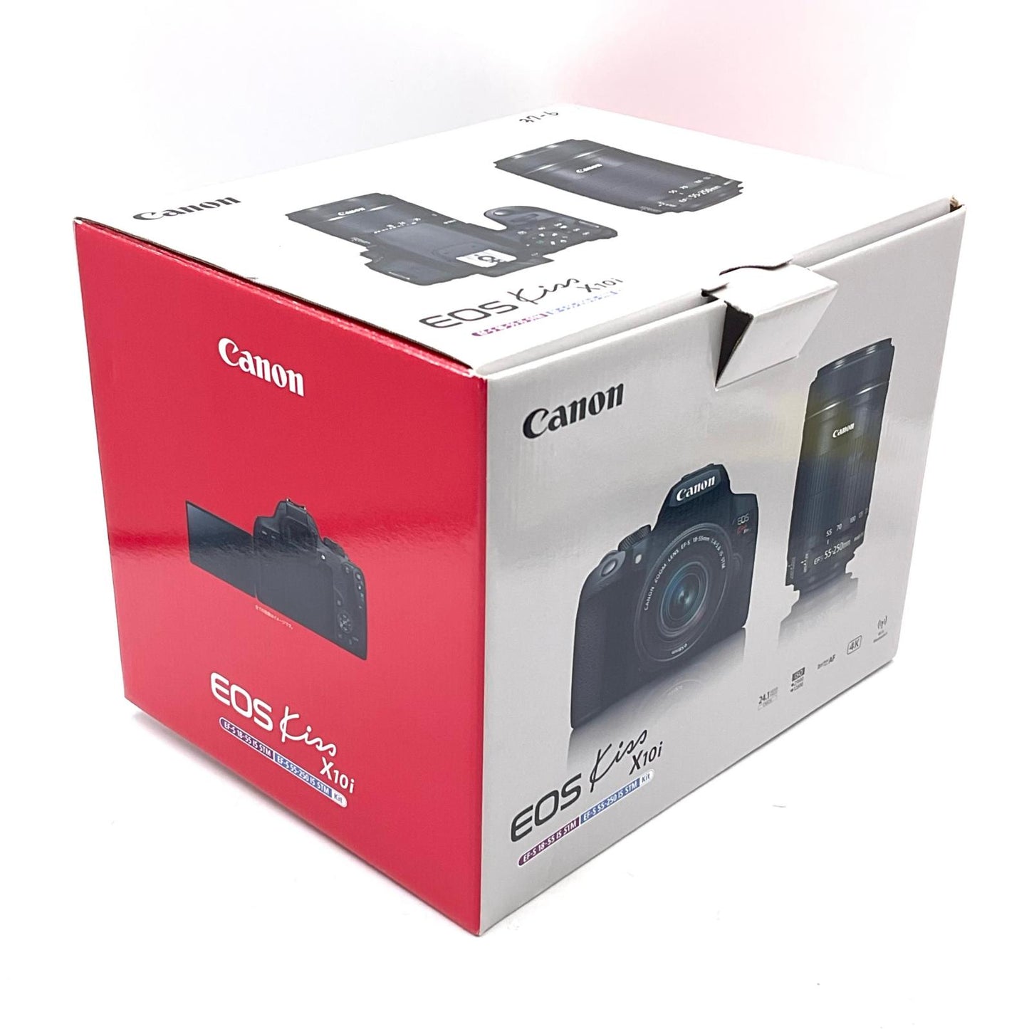 【全額返金保証】【最速発送】Canon デジタル一眼 EOS Kiss X10i ダブルズームキット ブラック 美品 動作確認済