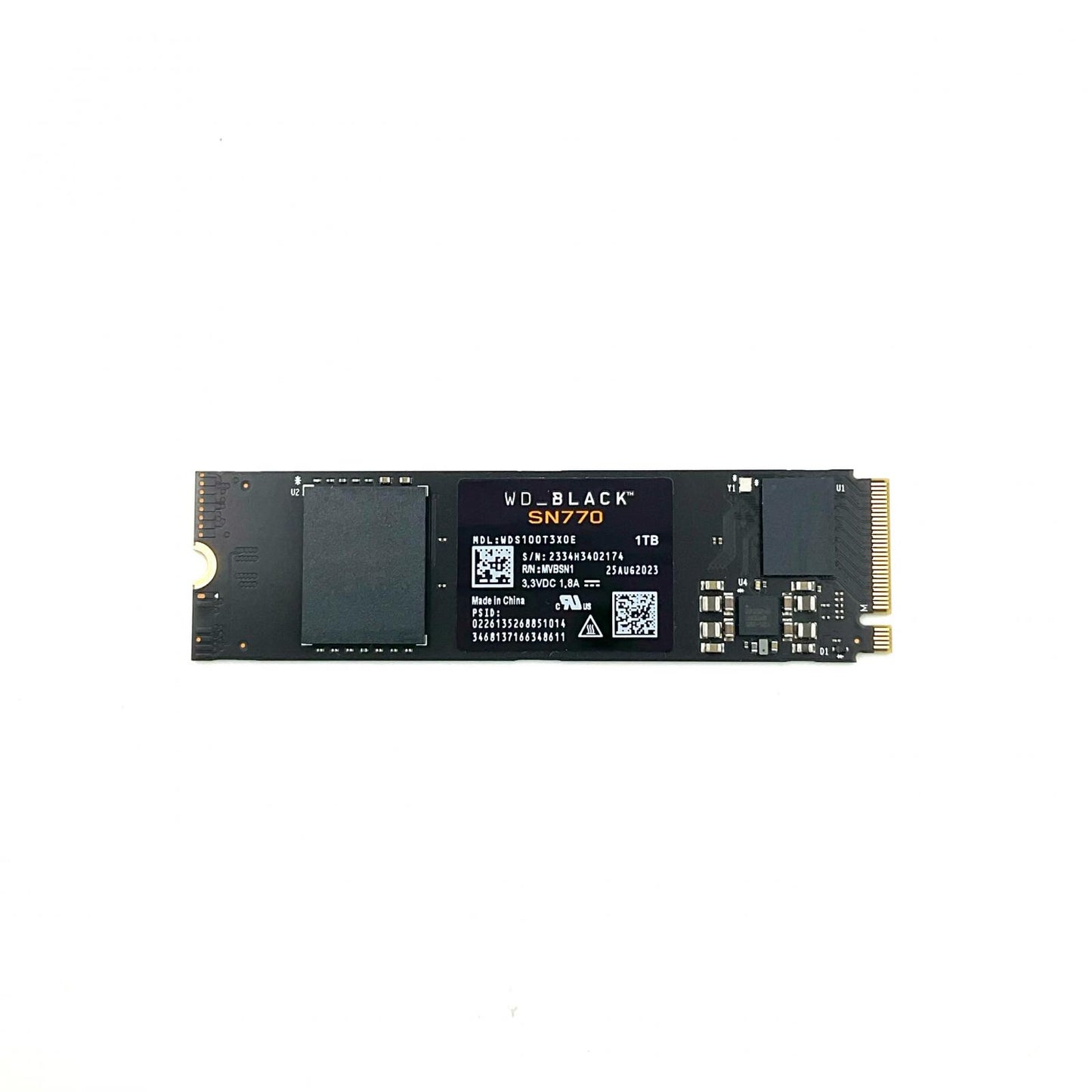 【全額返金保証】【最速発送】WD(ウエスタンデジタル) SN770 1TB 美品 動作確認済