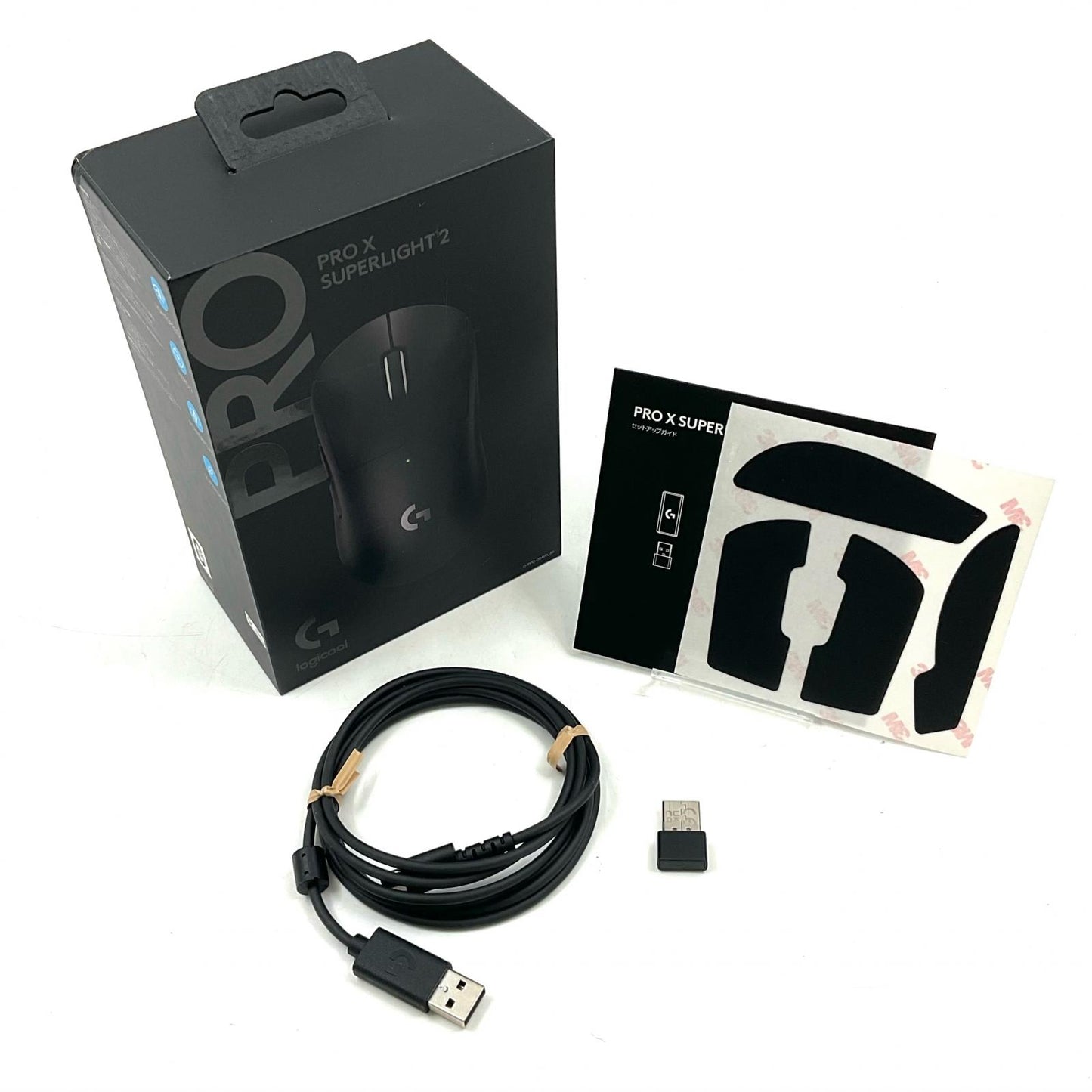 【全額返金保証】【最速発送】Logicool PRO X SUPERLIGHT 2 G-PPD-004WL-BK 美品 動作確認済