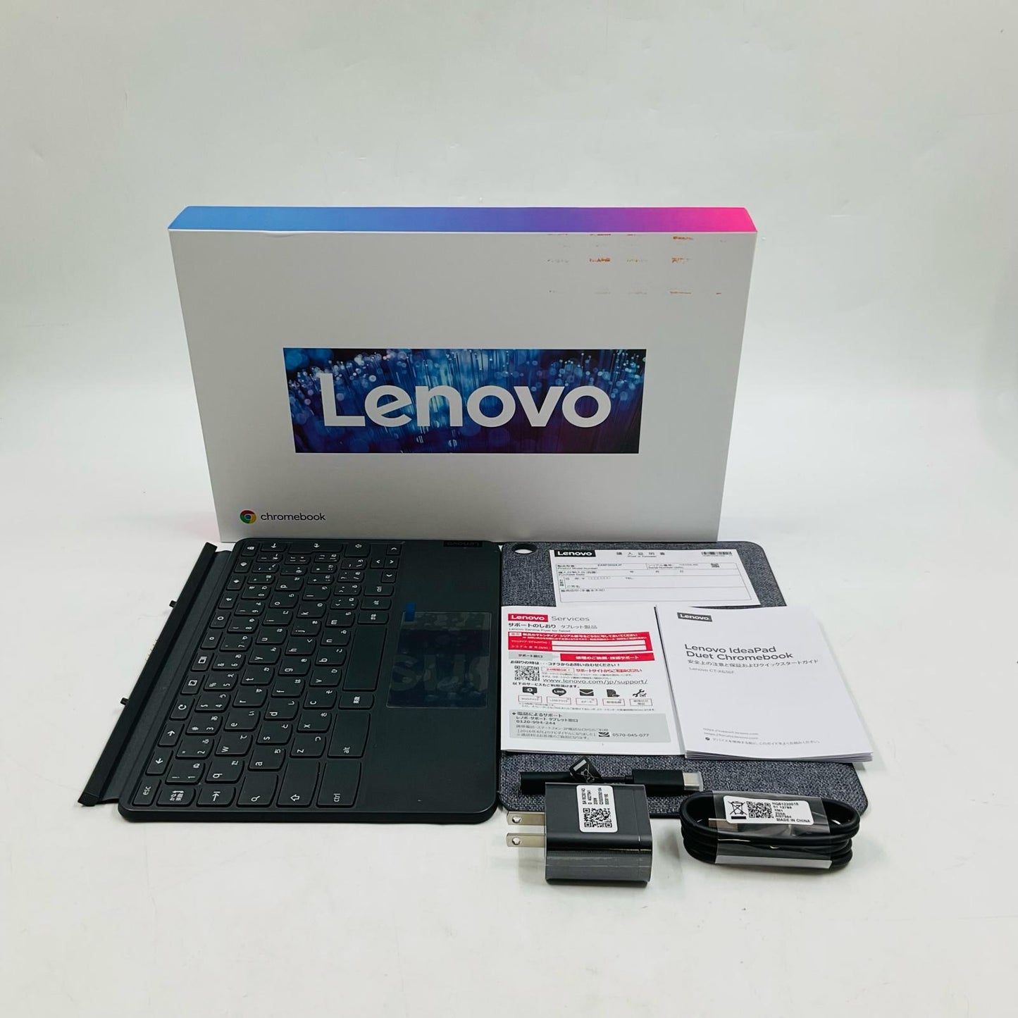 【全額返金保証】【最速発送】Lenovo IDEAPAD Duet Chromebook CT-X636F 10.1インチ Mediatek Kompanio 500 4GB 64GB 美品 動作確認済