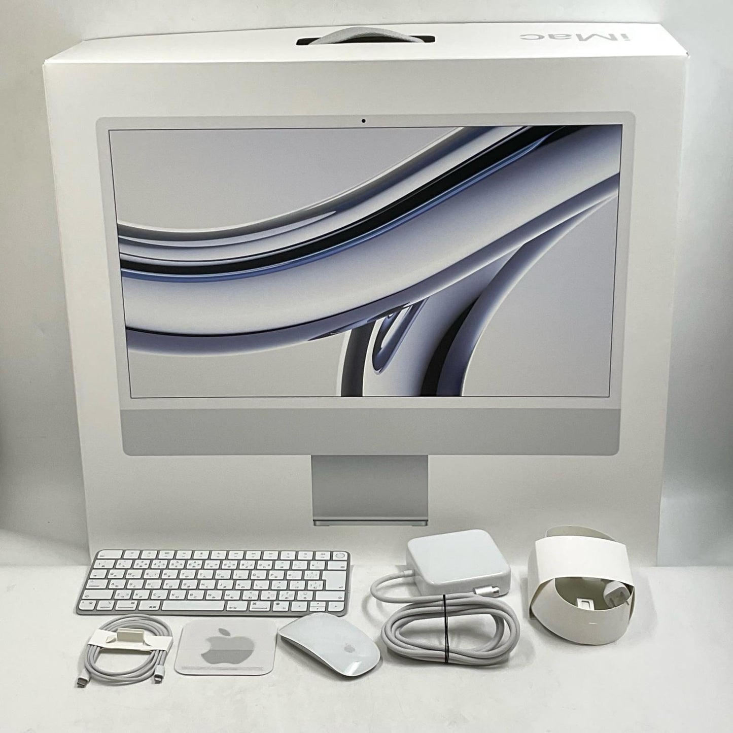 【全額返金保証】【最速発送】Apple iMac 24インチ M3 8コア 8GB SSD 256GB シルバー 美品 動作確認済