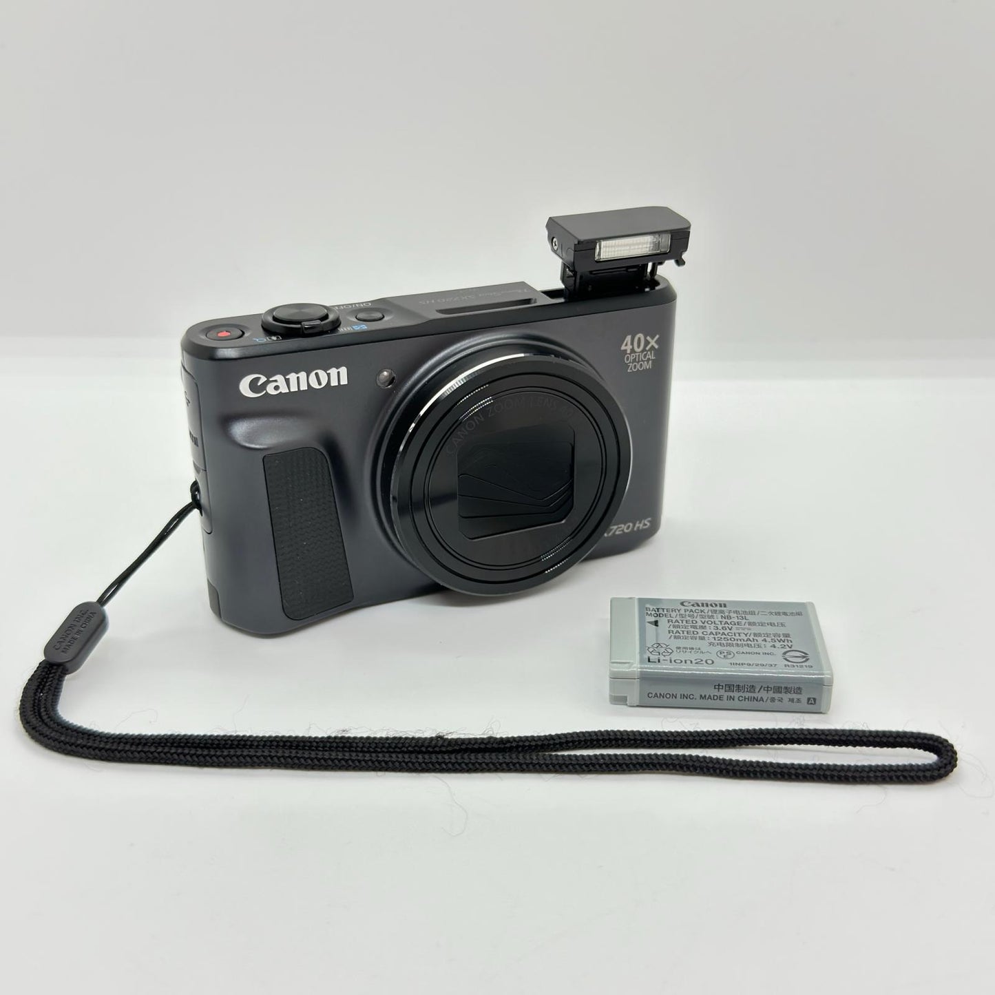 【全額返金保証】【最速発送】Canon コンパクトデジタルカメラ PowerShot SX720 HS ブラック 美品 動作確認済