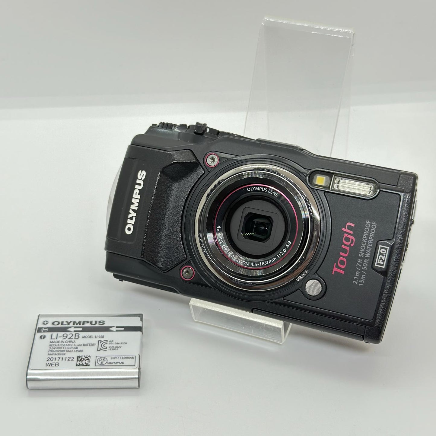 【全額返金保証】【最速発送】OLYMPUS コンパクトデジタルカメラ Tough TG-5 ブラック 美品 動作確認済