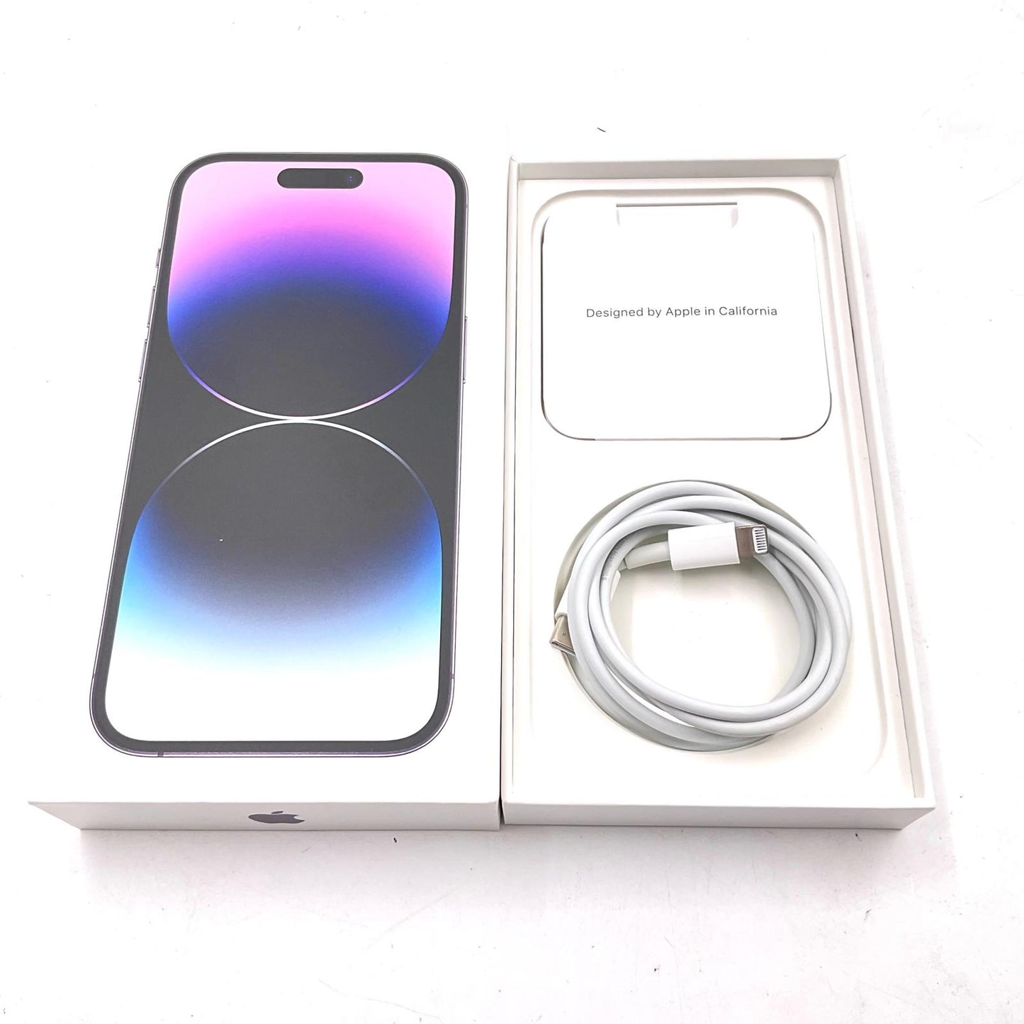 【最速発送】Apple iPhone iPhone 14 Pro 128GB ディープパープル docomo SIMフリー 白ロム【難有】 73%