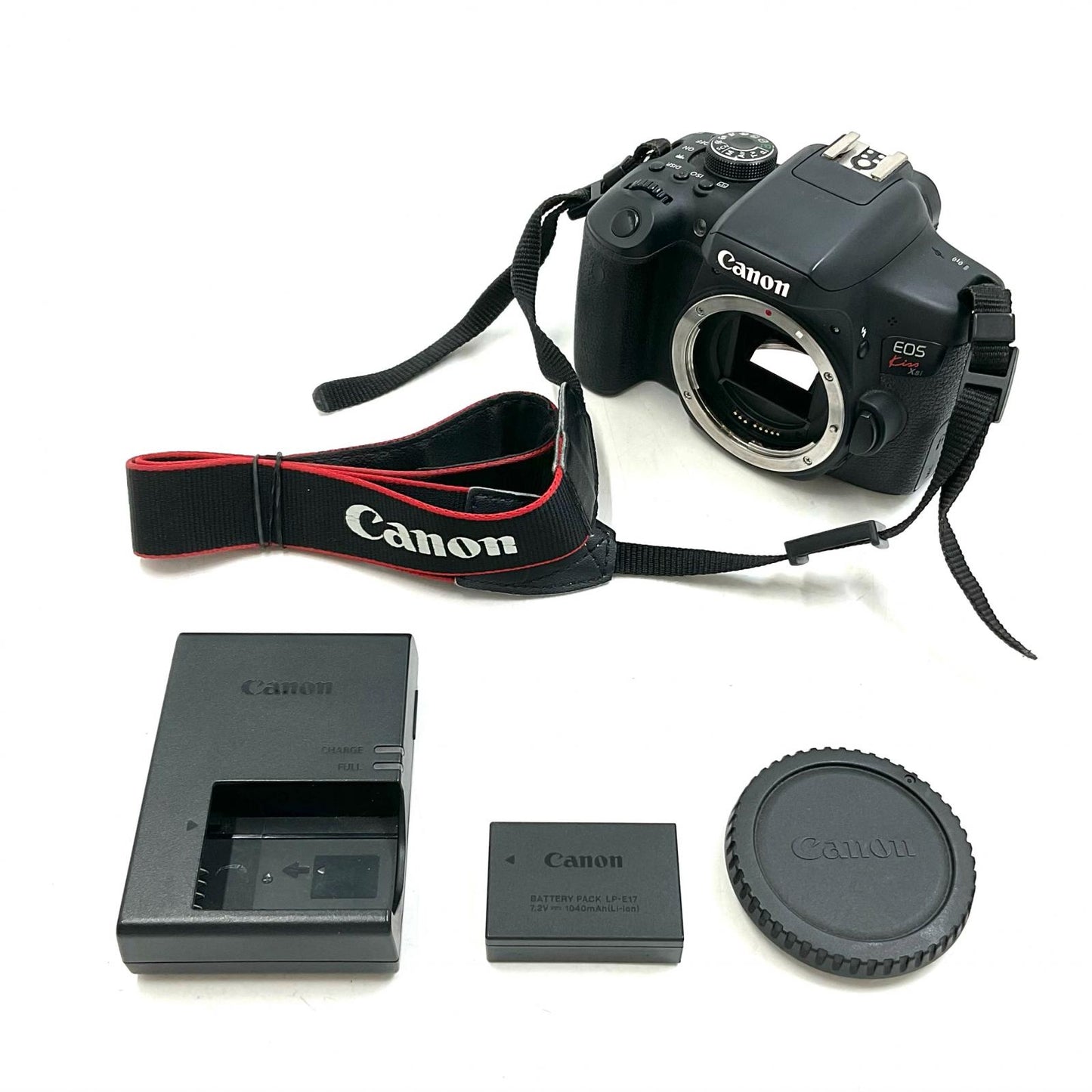 【全額返金保証】【最速発送】Canon デジタル一眼 EOS Kiss X8i ボディ ブラック 美品 動作確認済