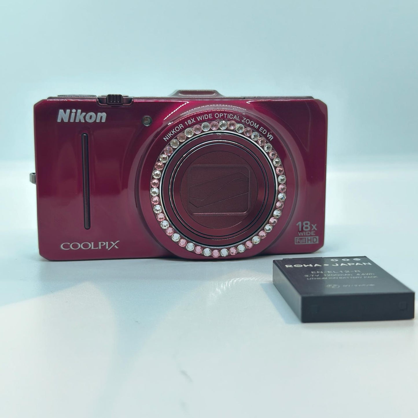 【全額返金保証】【最速発送】Nikon コンパクトデジタルカメラ COOLPIX S9300 レッド 動作確認済