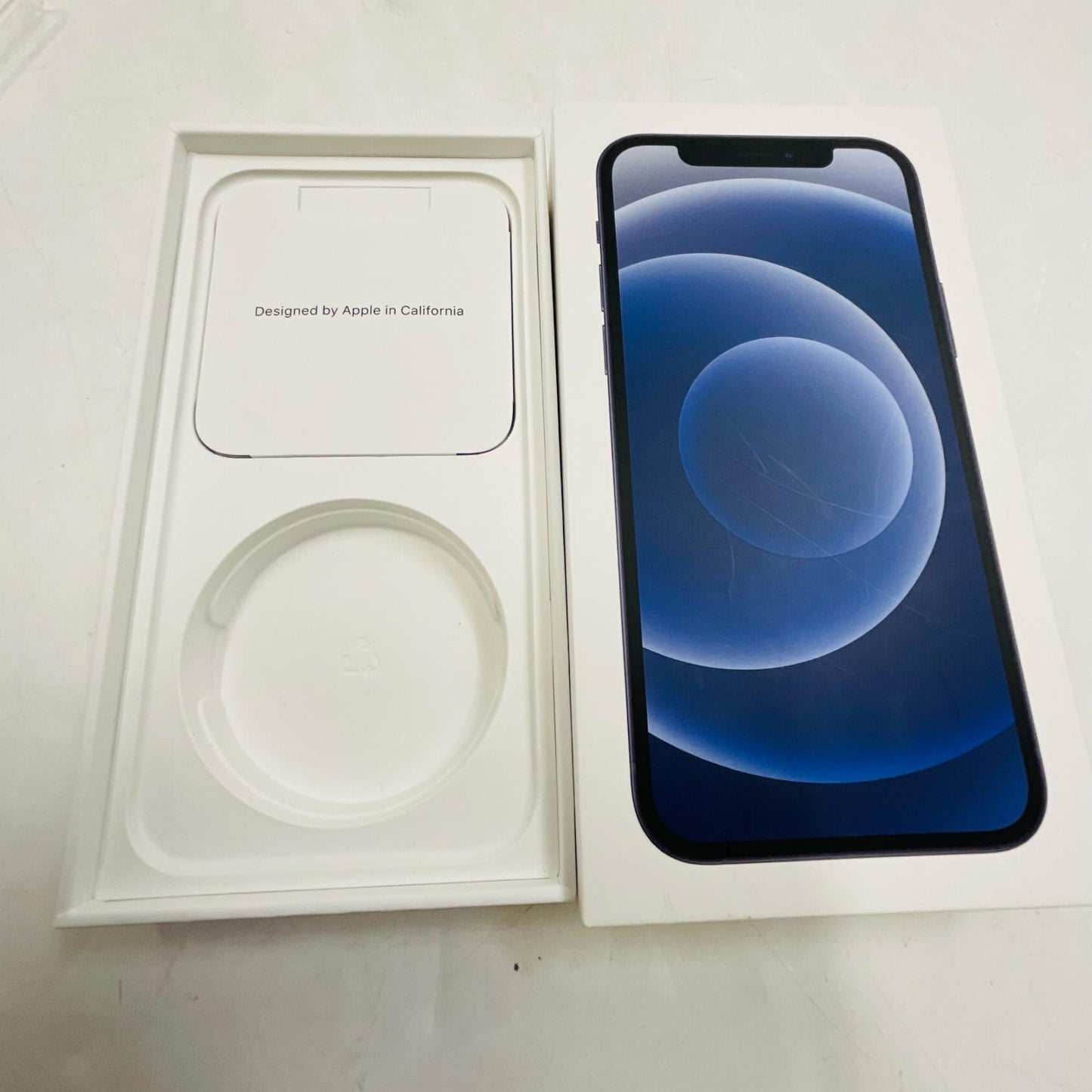 【全額返金保証】【最速発送】Apple iPhone 12 64GB ブラック Softbank SIMフリー 白ロム 動作確認済 77%