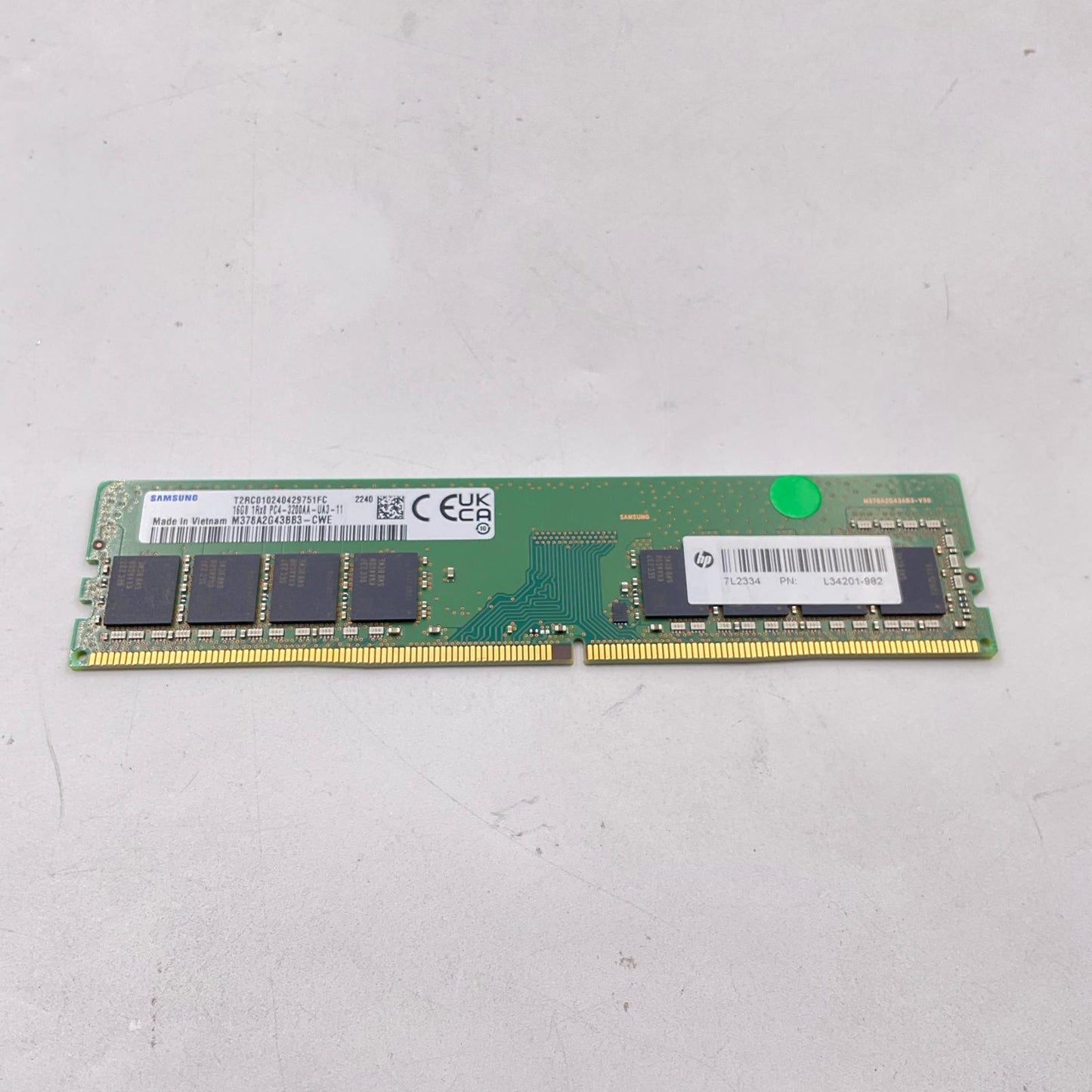 【全額返金保証】【最速発送】各種メーカー メモリ DIMM DDR4-3200 PC4-25600 16GB 美品 動作確認済