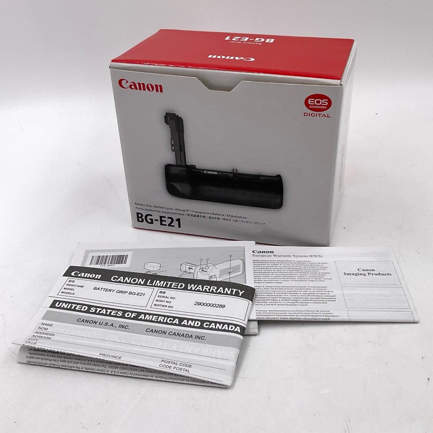 【最速発送】Canon BG-E21 バッテリーグリップ EOS 6D Mark II 用【難有】