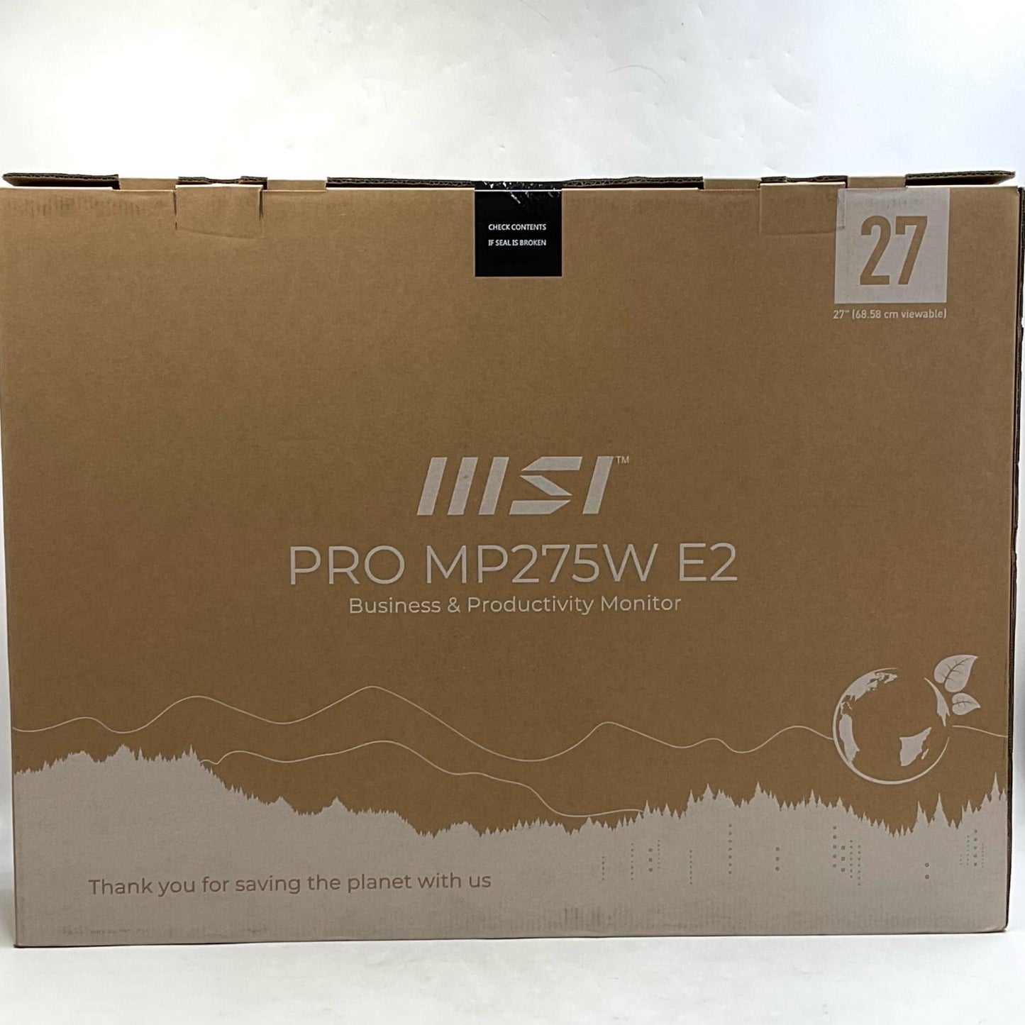 【全額返金保証】【最速発送】MSI PRO MP275W E2 27インチ 新品未開封 即納OK