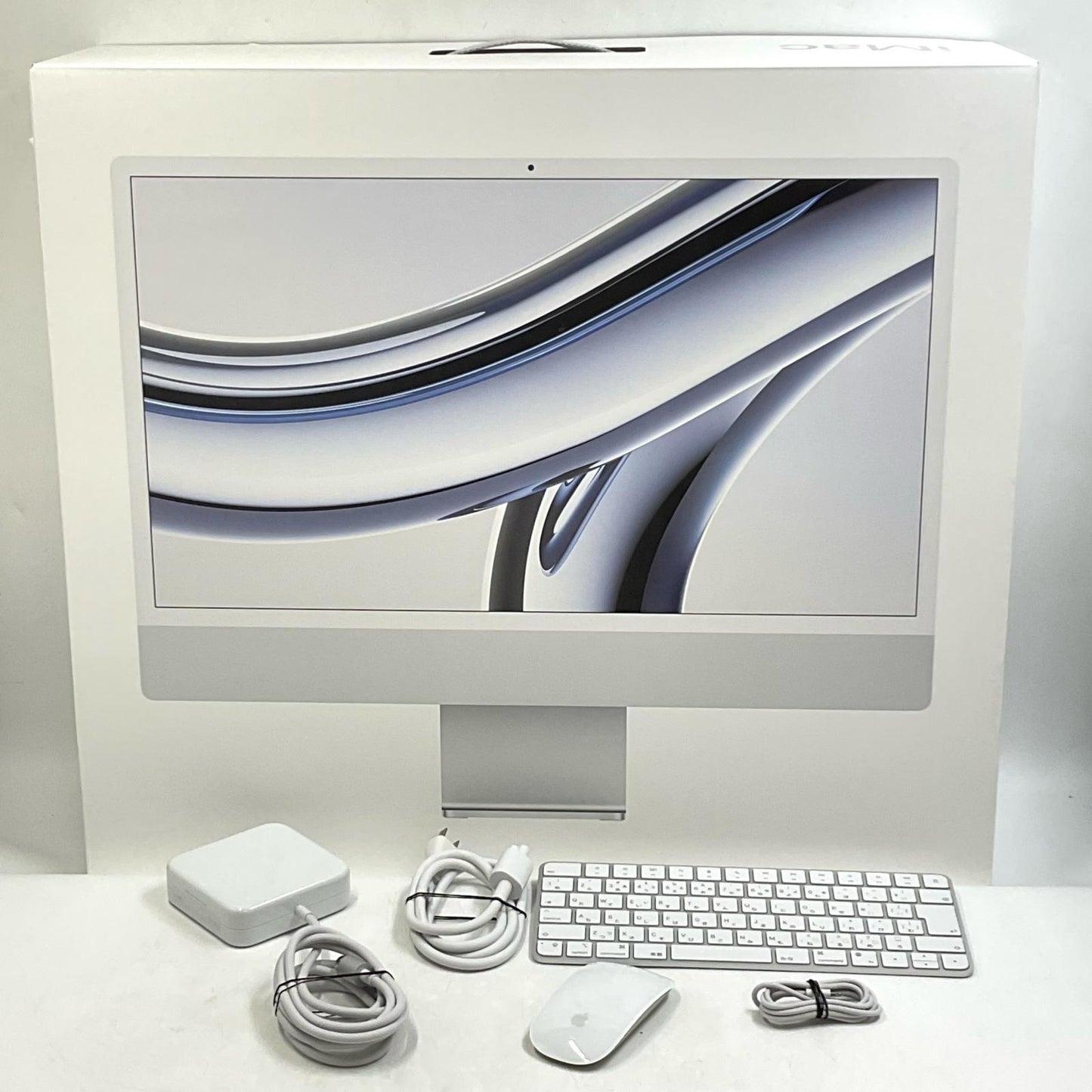 【全額返金保証】【最速発送】Apple iMac 24インチ M3 8コア 8GB SSD 256GB シルバー 美品 動作確認済