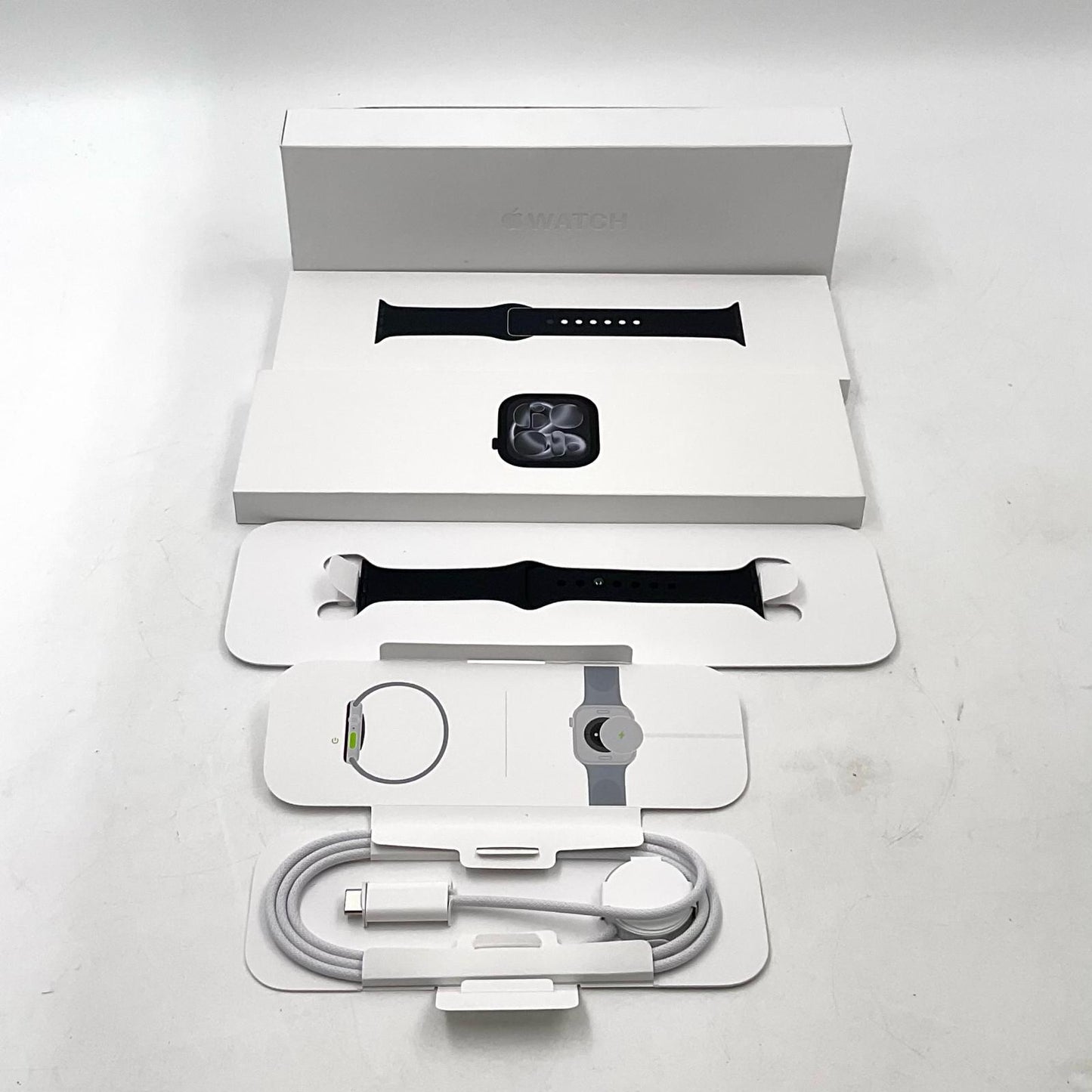 【全額返金保証】【最速発送】 Apple Watch 11 アルミニウム GPS 42mm 64GB ジェットブラック 美品 動作確認済